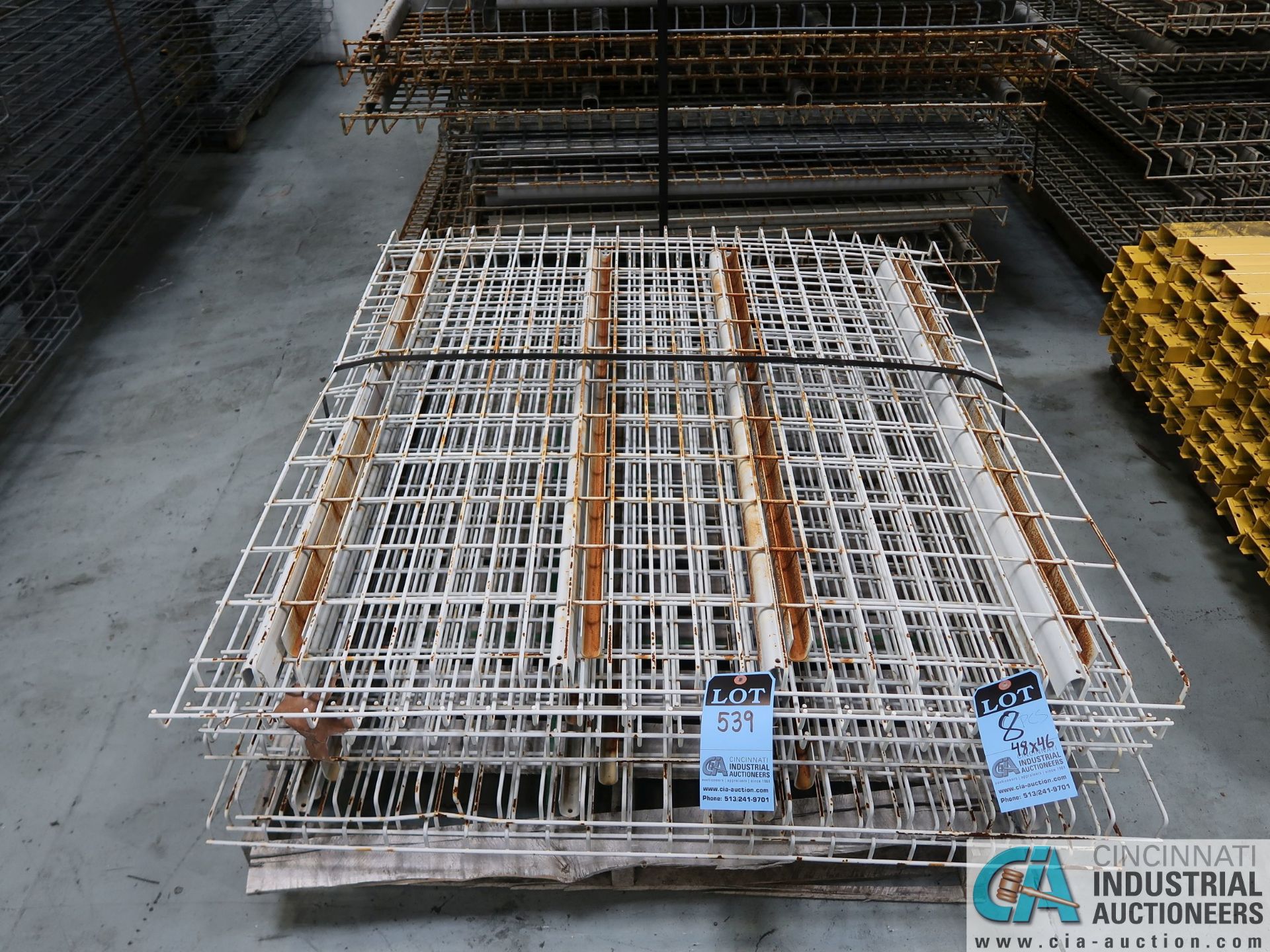PIECES 46" X 48" PALLET RACK WIRE DECKING *$25.00 RIGGING FEE DUE TO INDUSTRIAL SERVICES AND SALES*
