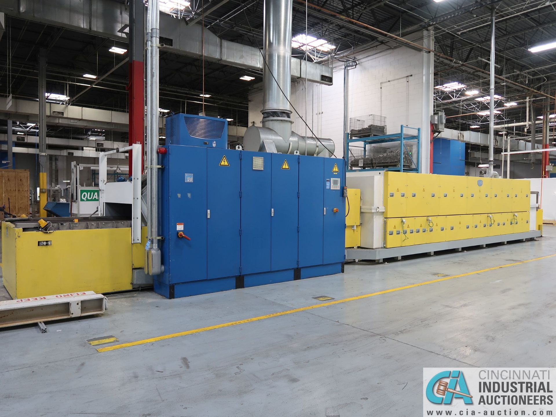 50" WIDE ELINO MODEL FB-1250/072/050-08EW.OC ELECTRIC MESH BELT CONVEYOR TYPE HEAT TREAT FURNACE;