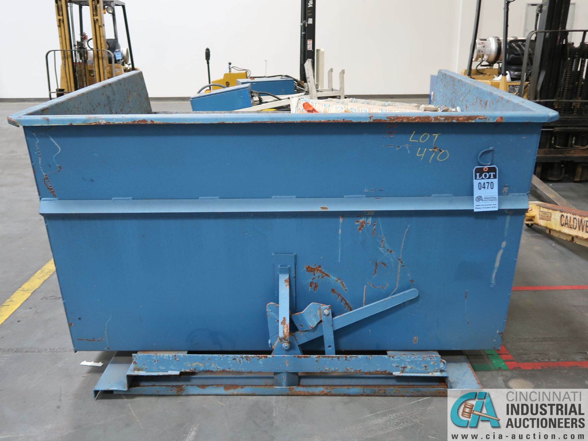 2-1/2 CUBIC YARD (APPROX.) SELF-DUMPING HOPPER *$25.00 RIGGING FEE DUE TO INDUSTRIAL - Image 2 of 2