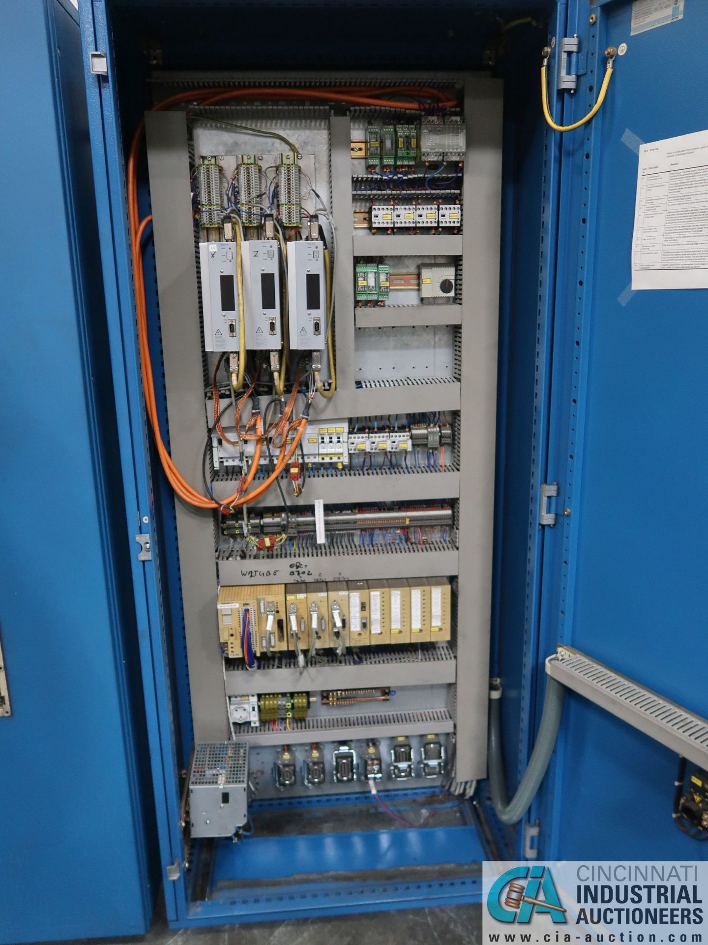 RITTAL TYPE PS4885 SINGLE-DOOR ELECTRICAL MACHINE CONTROL CABINET WITH ELECTRICAL COMPONENTS - Image 2 of 8