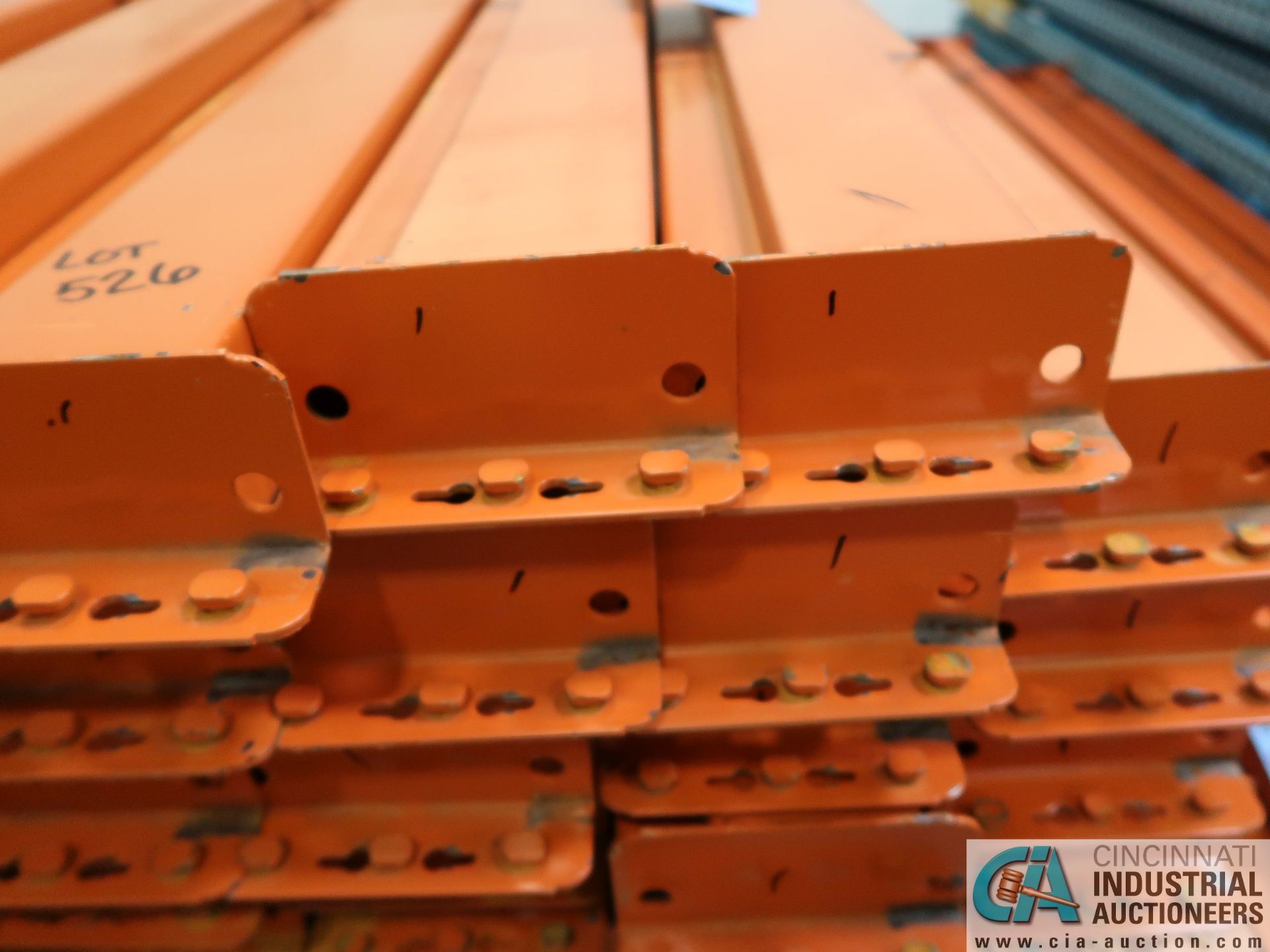 5" FACE X 108" X 3/4" LEDGE AND (8) 4" FACE X 96" X 3/4" LEDGE STEP BEAM PALLET RACK CROSSMEMBERS - Image 2 of 3