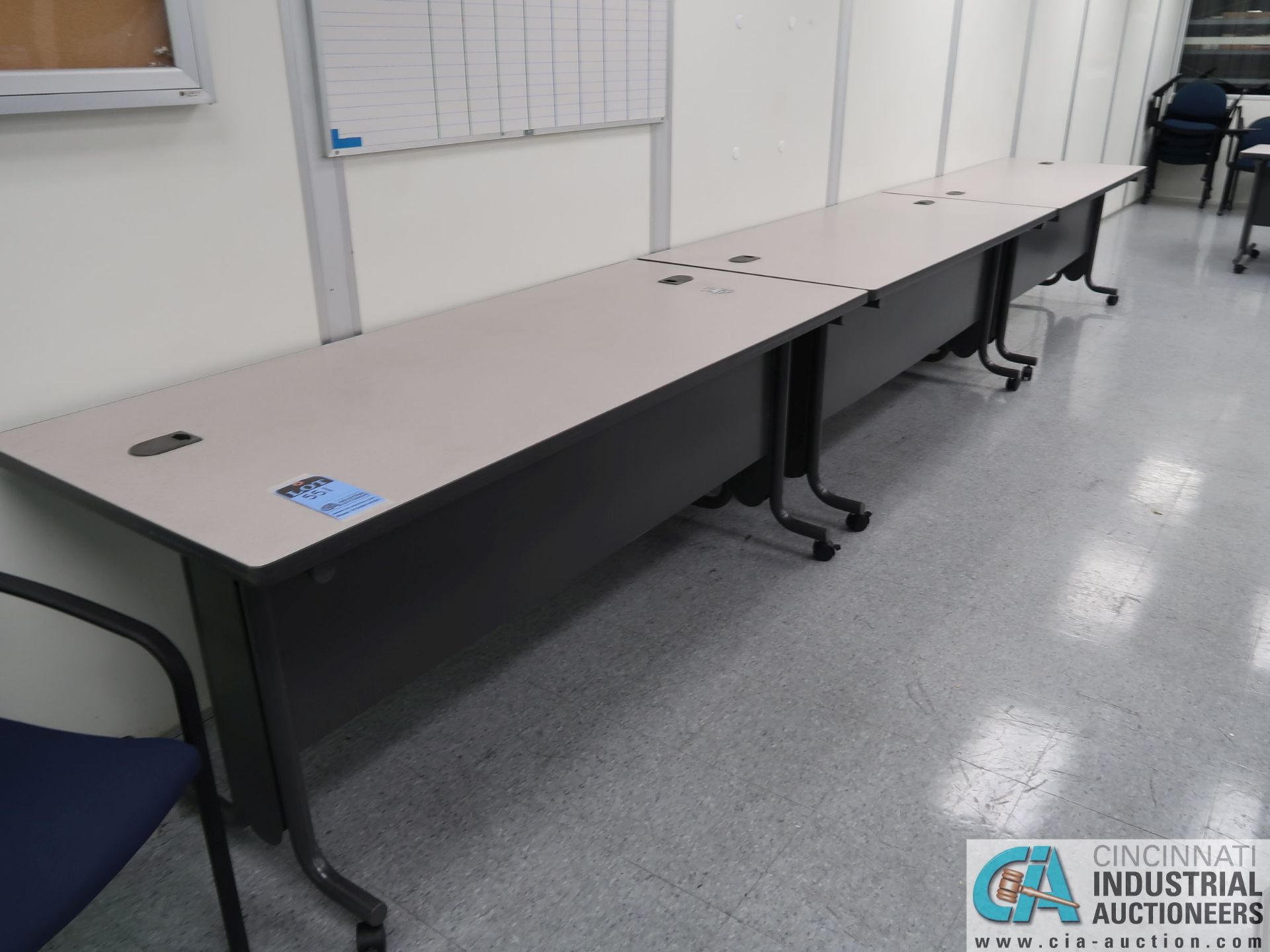 MISCELLANEOUS SIZE LAMINATE TOP TRAINING ROOM TABLES - Image 2 of 3