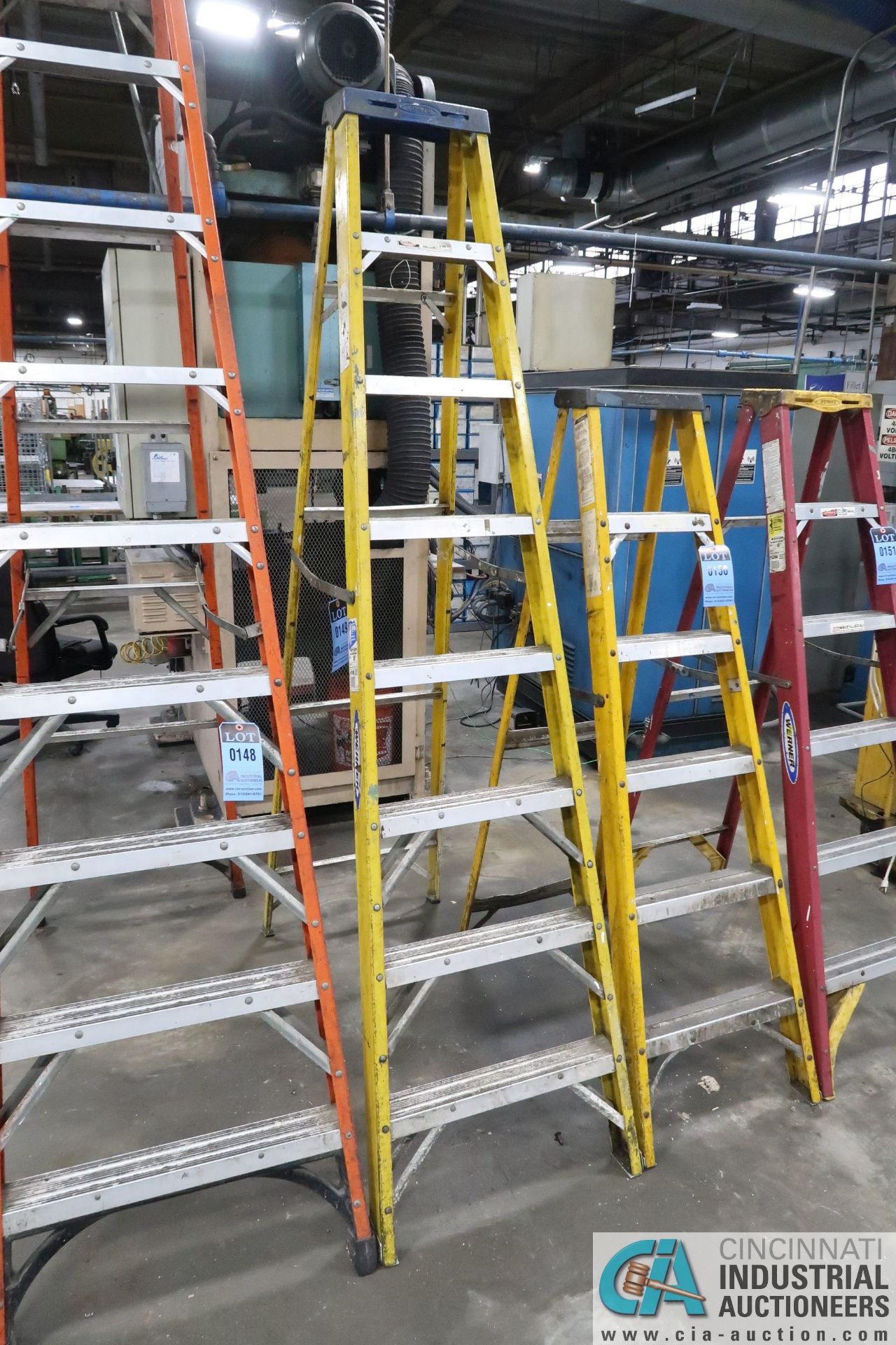 8' WERNER FIBERGLASS LADDER