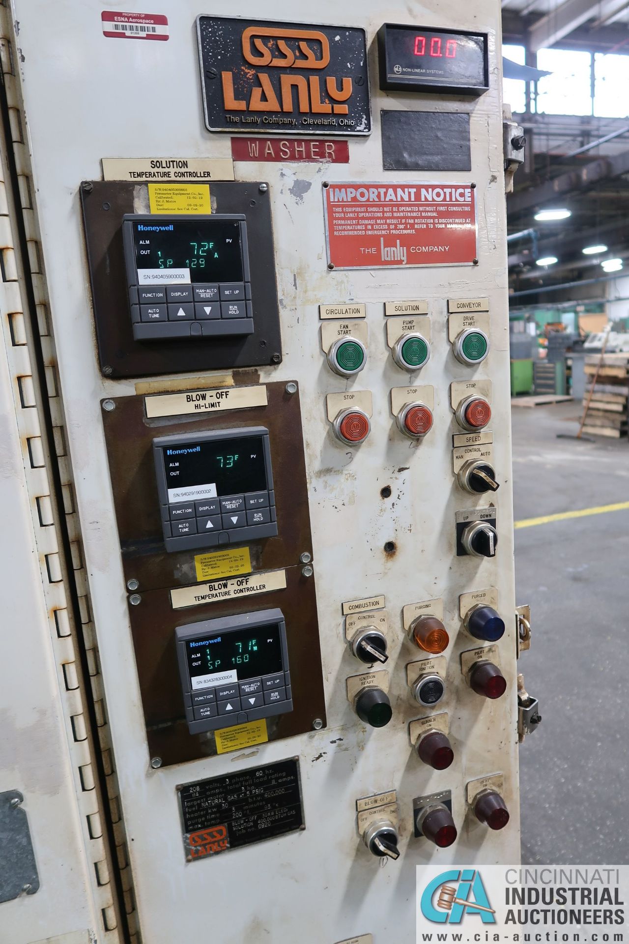 AGF / LANLY / CI HAYES HARDENING, WASHING, TEMPERING LINE; AGF 3-ZONE HARDENING FURNACE W/ WATER - Image 6 of 30