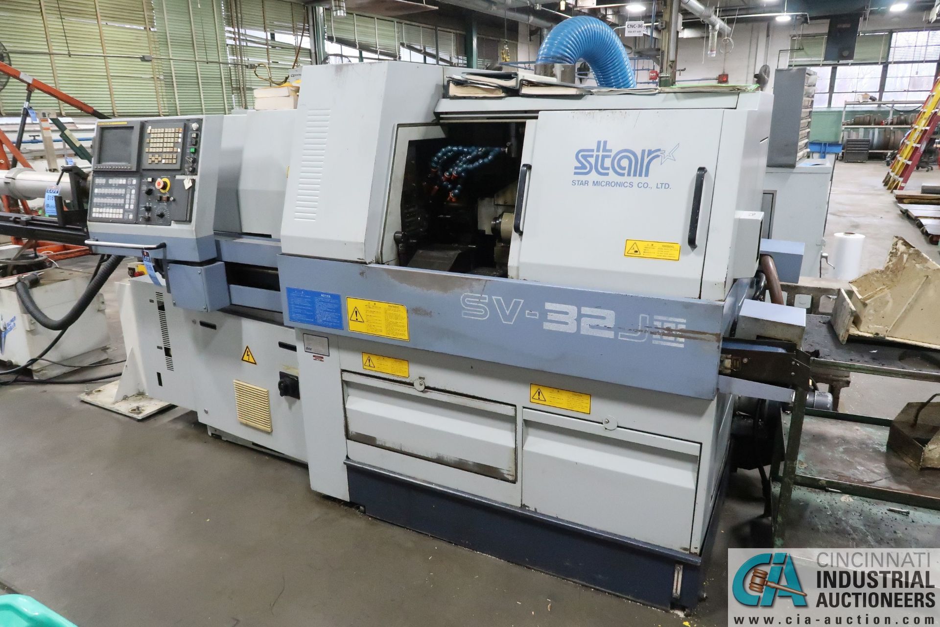 STAR MODEL SV-32JII SWISS TYPE CNC LATHE; S/N 0278 (32), FANUC SERIES 18I-T CNC CONTROL, MAX MACHINE