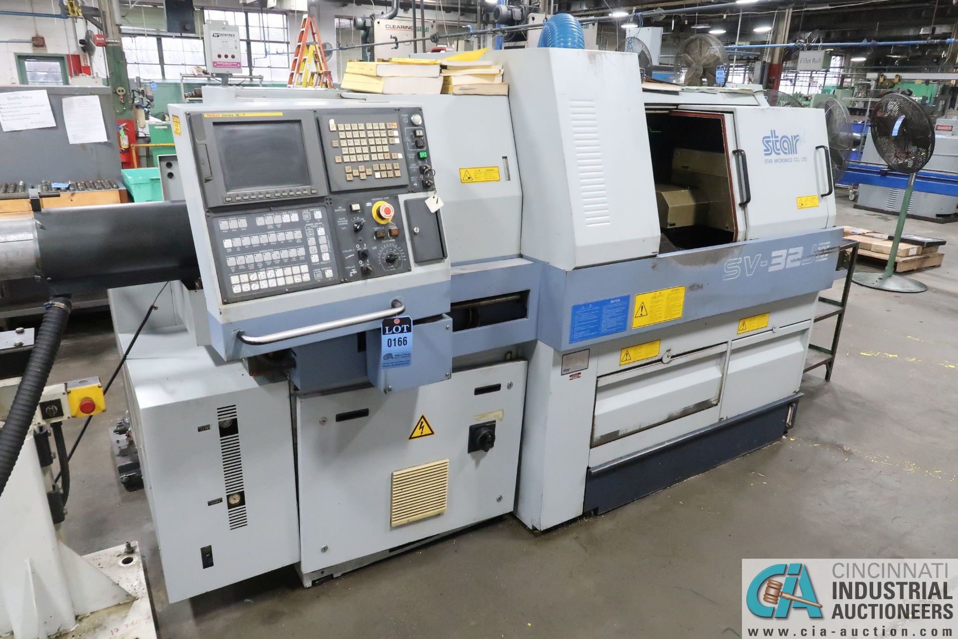 STAR MODEL SV-32JII SWISS TYPE CNC LATHE; S/N 0278 (32), FANUC SERIES 18I-T CNC CONTROL, MAX MACHINE - Image 2 of 10