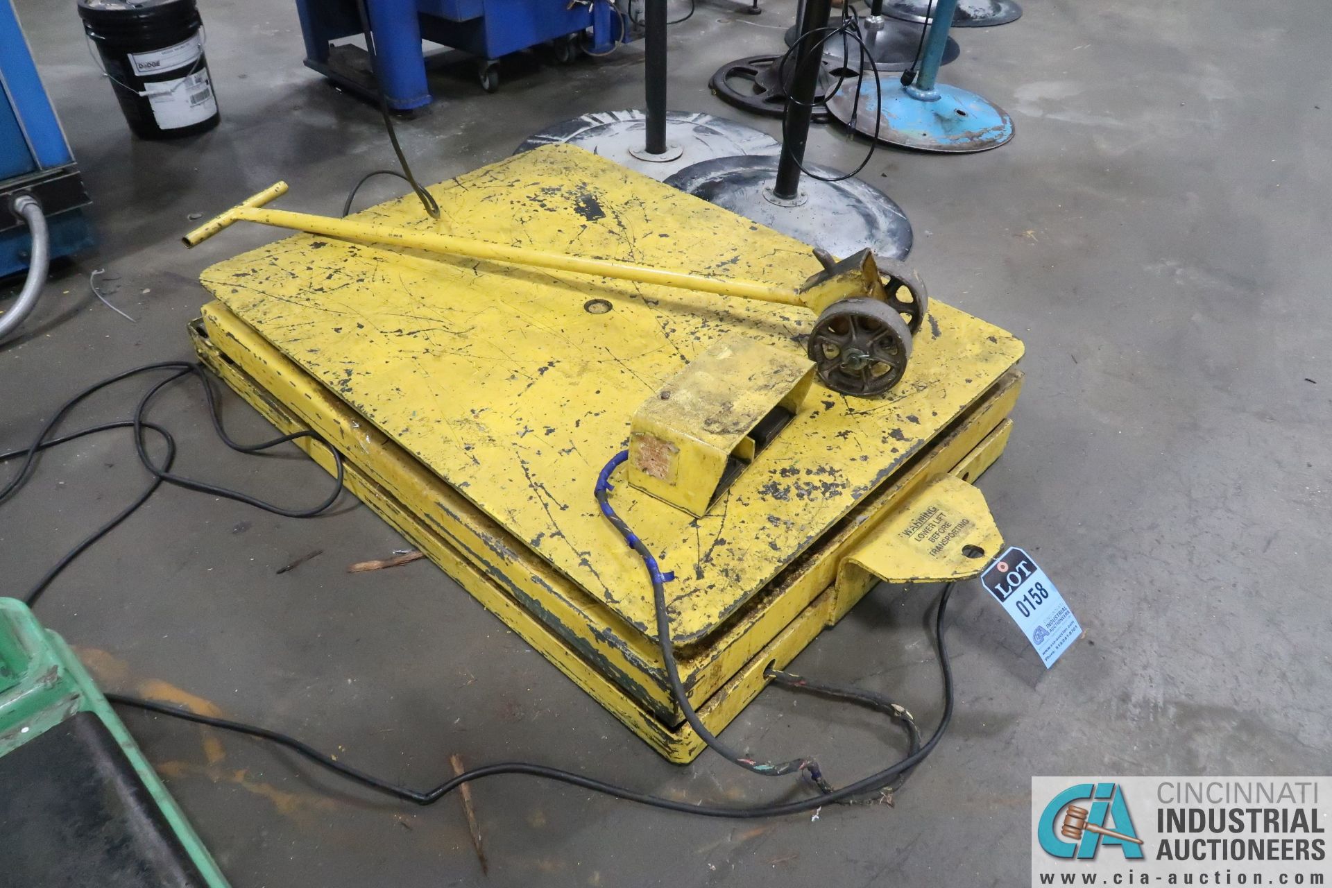 48" X 36" PORTABLE ELECTRIC ROTATING SCISSOR LIFT TABLE - Image 2 of 2