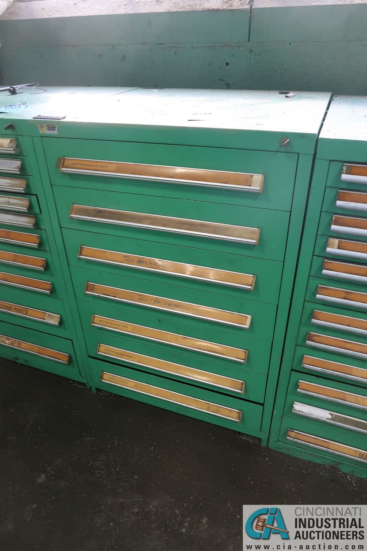 12-DRAWER LISTA-TYPE CABINET WITH MISC. HARTFORD STARTERS, DIE BLOCKS, MACHINE PARTS - Loading - Image 14 of 14