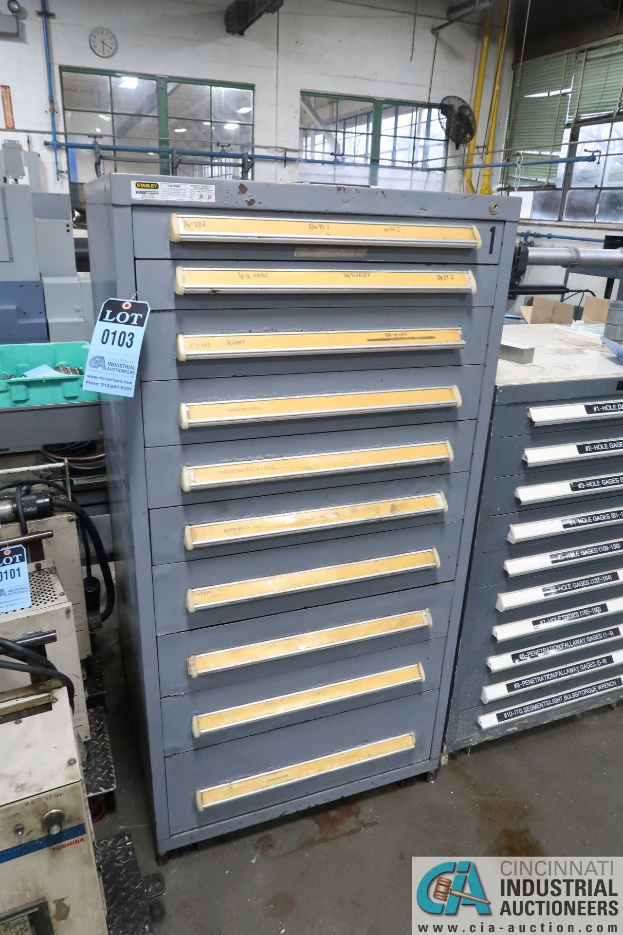 10-DRAWER VIDMAR CABINET - Loading fee due the “ERRA” Pedowitz Machinery Movers $50.00, pricing