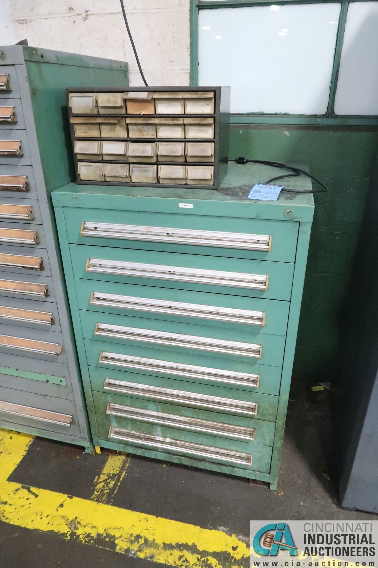 8-DRAWER LISTA-TYPE CABINET - Loading fee due the “ERRA” Pedowitz Machinery Movers $50.00