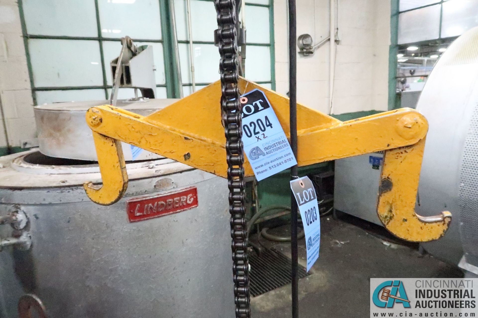 26" L DOUBLE HOOK HOIST LIFTING ATTACHMENTS