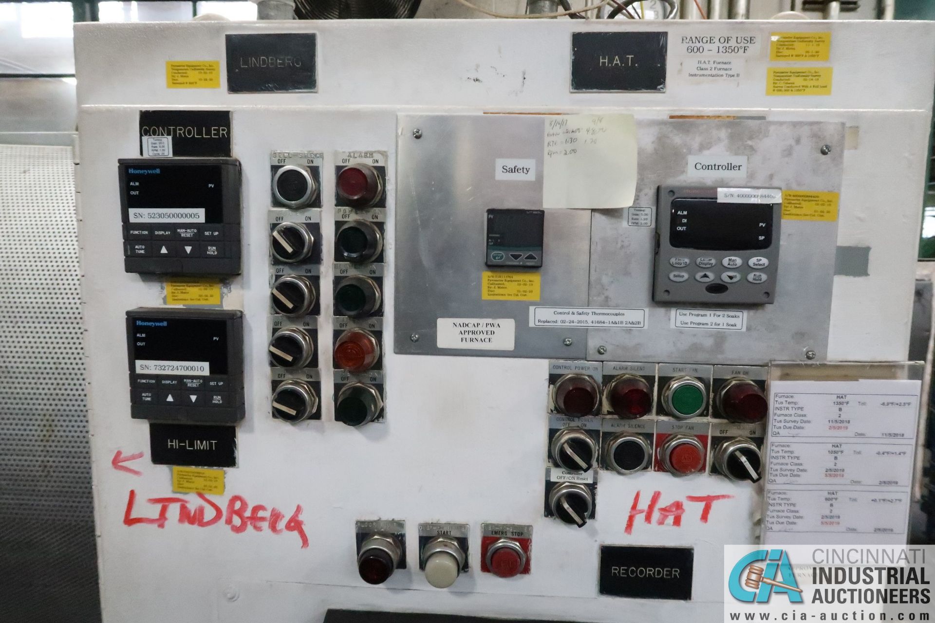 HONEYWELL CONTROL CABINET - Loading fee due the “ERRA” Pedowitz Machinery Movers $50.00 - Image 2 of 4