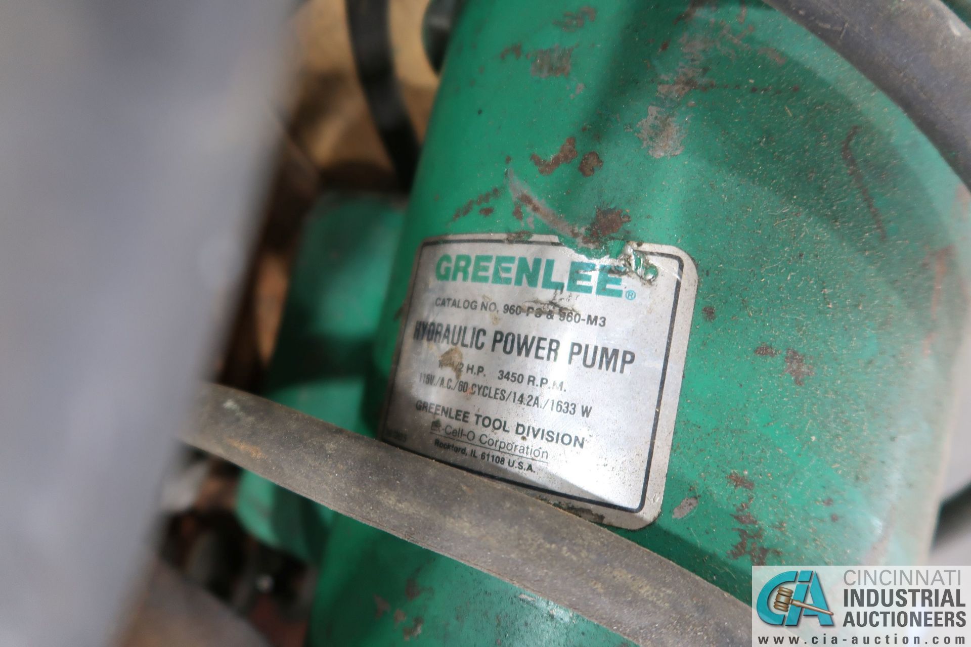 GREENLEE NO. 88 HYDRAULIC BENDER - Loading fee due the “ERRA” Pedowitz Machinery Movers - Image 3 of 6