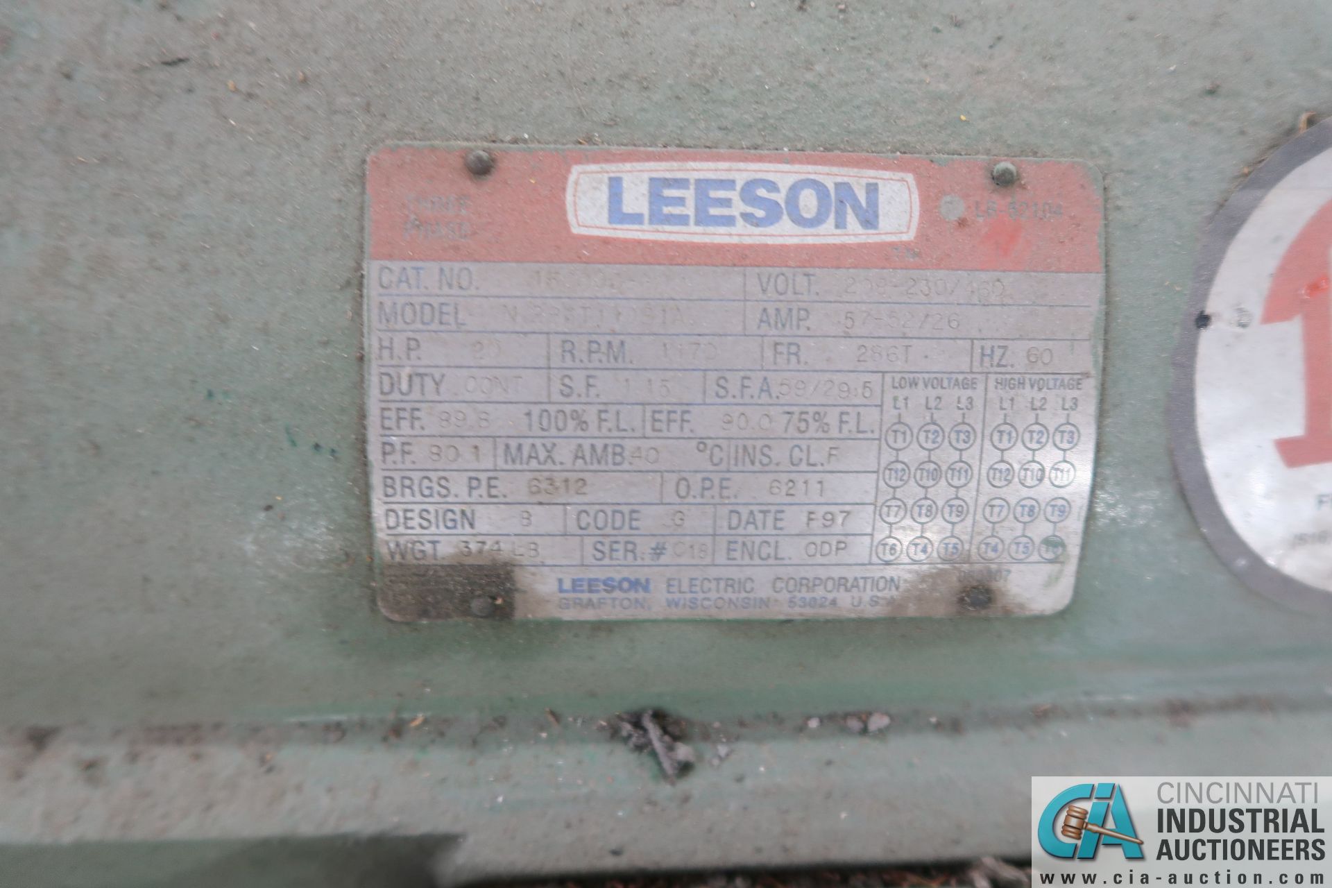 (LOT) 20 HP MOTOR AND (2) CORE HEATERS - Loading fee due the “ERRA” Pedowitz Machinery Movers - Image 2 of 3