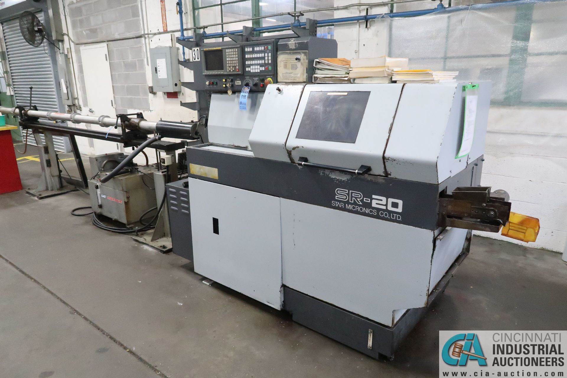 STAR MODEL SR-20 SWISS TYPE CNC AUTOMATIC LATHE; S/N 020785, FANUC SERIES 16-TT CNC CONTROLS SPINDLE