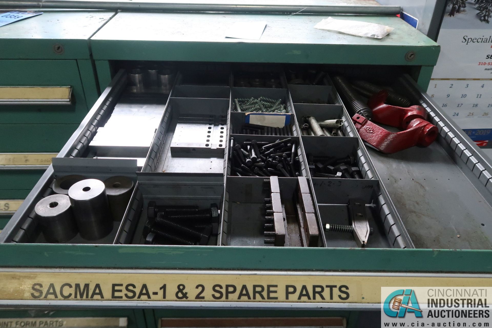 10-DRAWER LISTA-TYPE CABINET WITH SACMA TOOLING & PARTS - Loading fee due the "ERRA" Pedowitz - Image 2 of 8