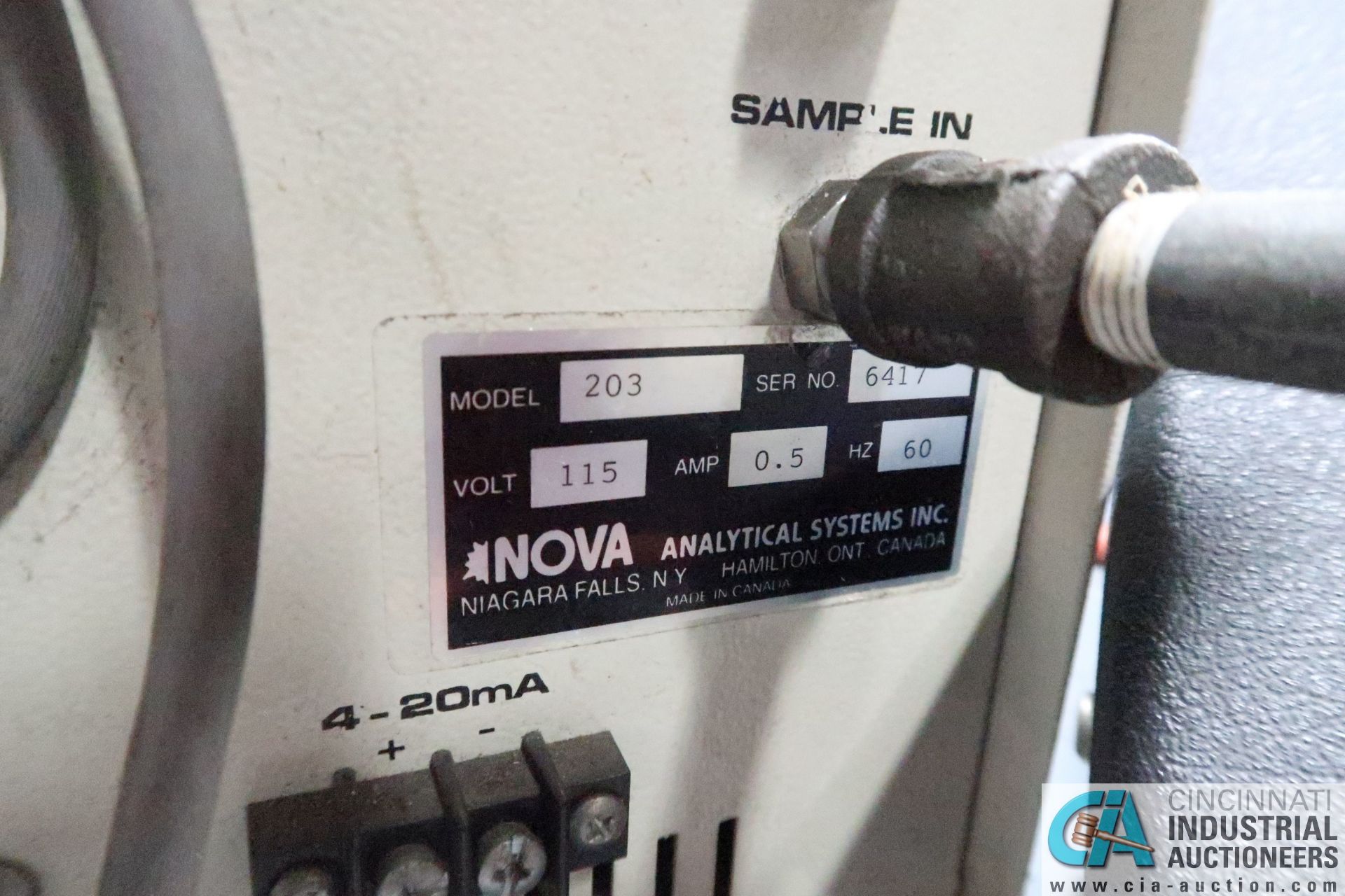 (LOT) NOVA MODEL 203 DEW POINT ANALYZER AND INDUSTRONICS TYPE 7000II PRESSURE ANALYZER - Image 5 of 5