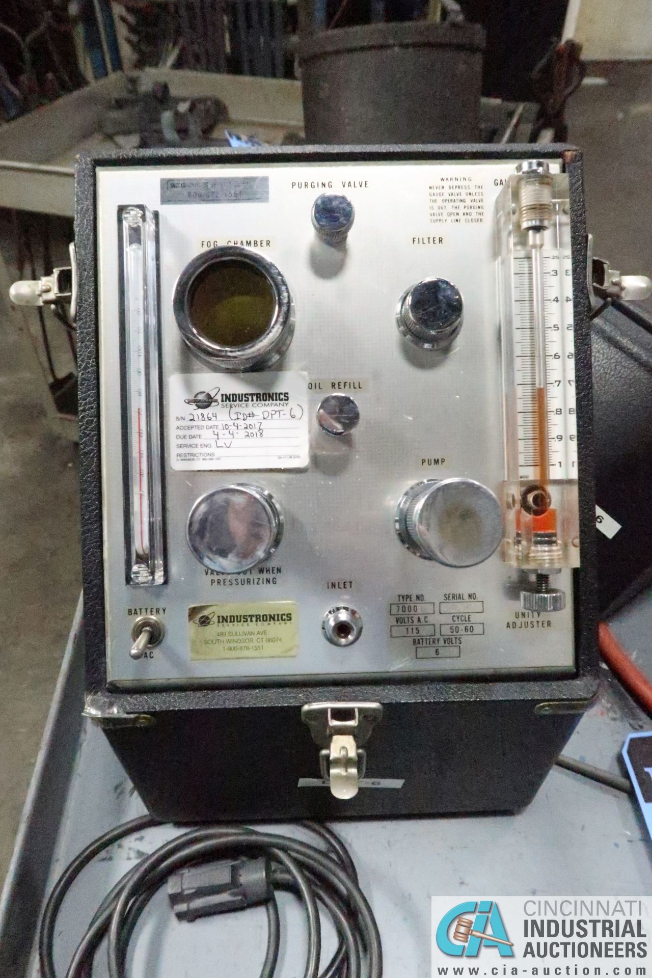 (LOT) NOVA MODEL 203 DEW POINT ANALYZER AND INDUSTRONICS TYPE 7000II PRESSURE ANALYZER - Image 2 of 5