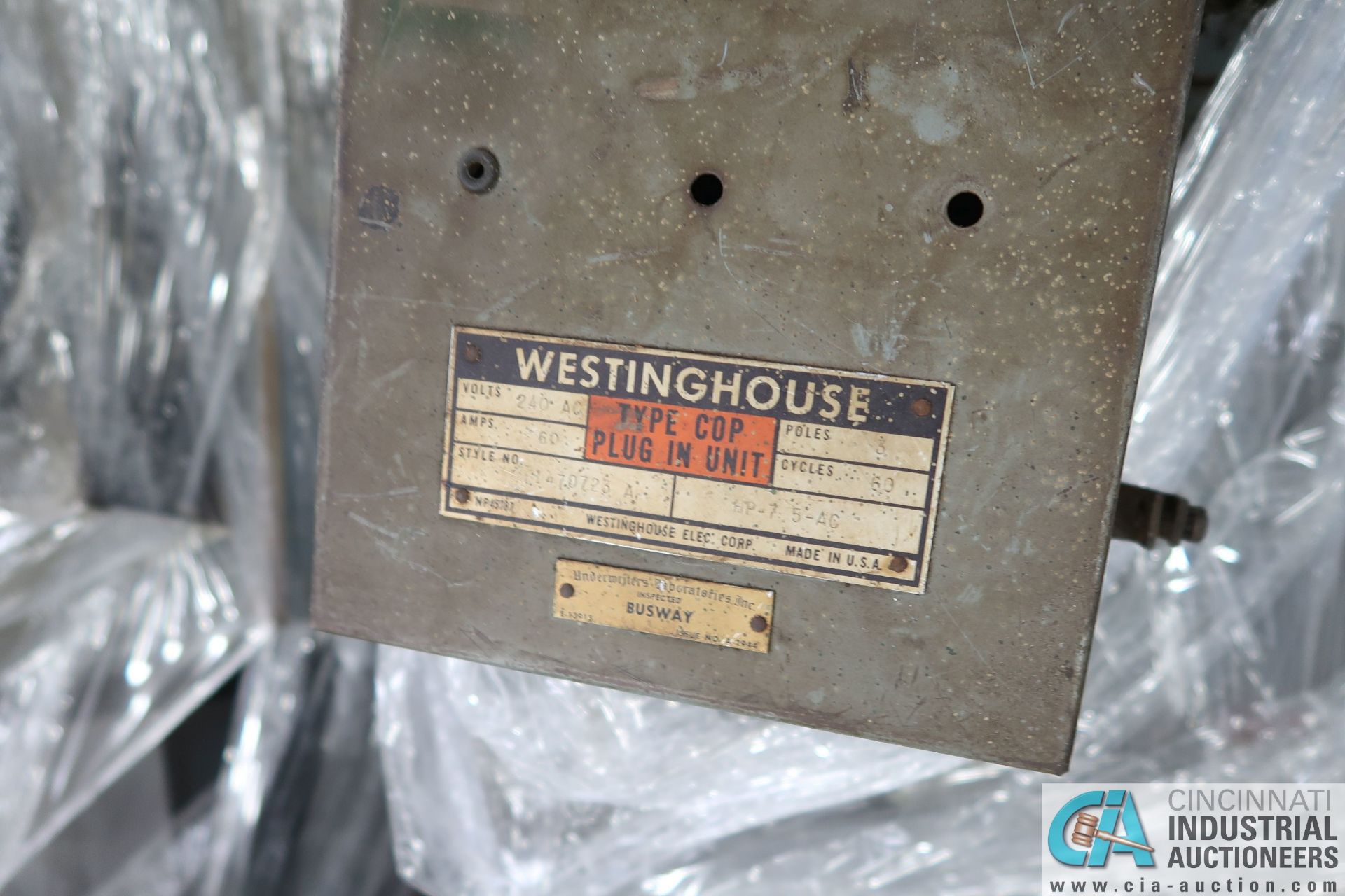 SKID MISC. WESTINGHOUSE BUSS PLUGS (APPROX. 15) - Loading fee due the “ERRA” Pedowitz Machinery - Image 2 of 2
