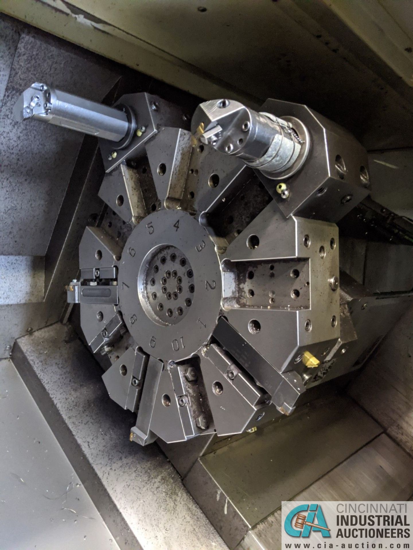 HAAS MODEL SL-40T CNC TURNING CENTER; S/N 69082, 18" 3-JAW CHUCK, 10 POSITION TURRET, TAILSTOCK, - Image 11 of 14