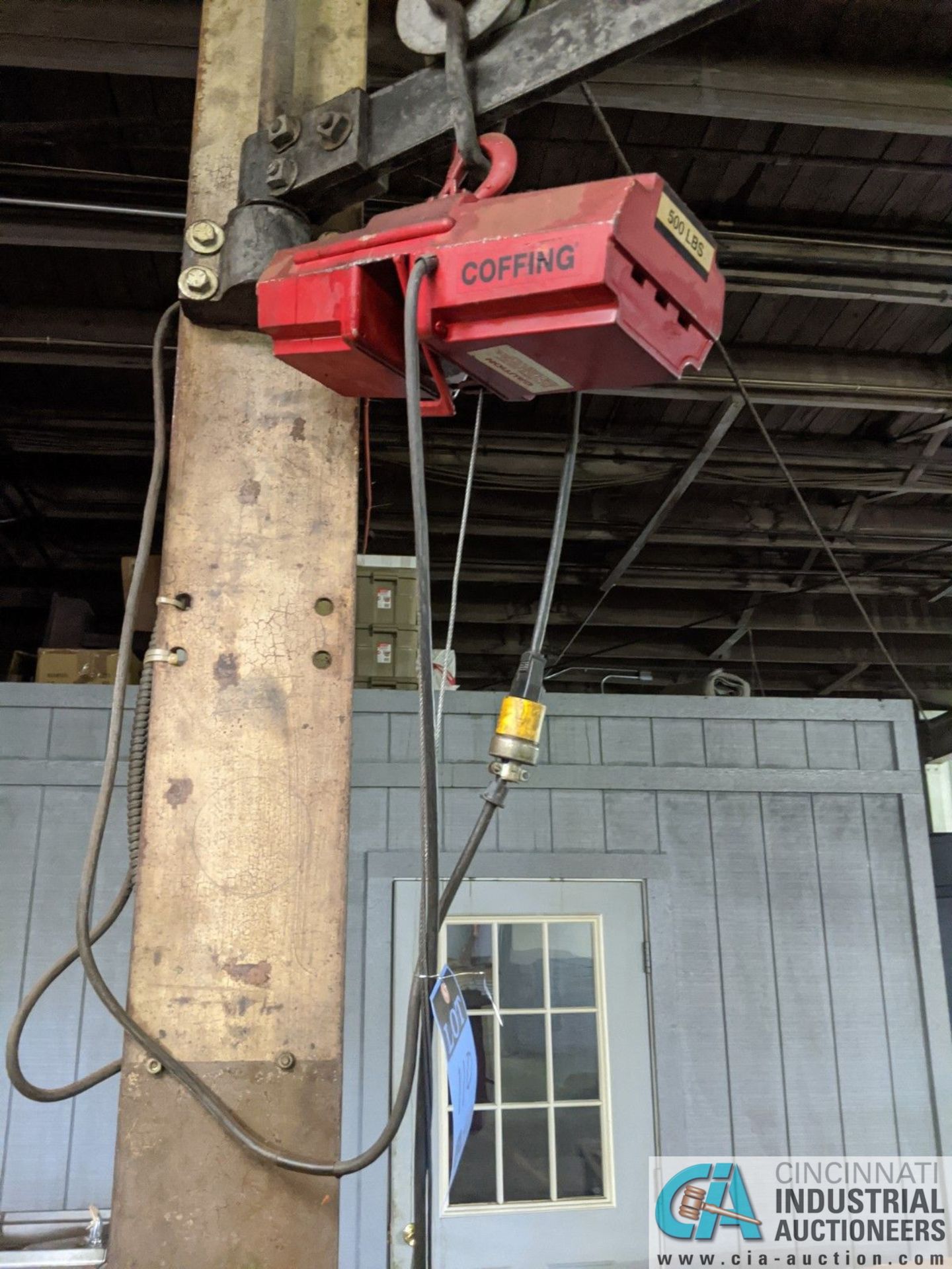 500 LB. COFFING ELECTRIC HOIST - NO JIB