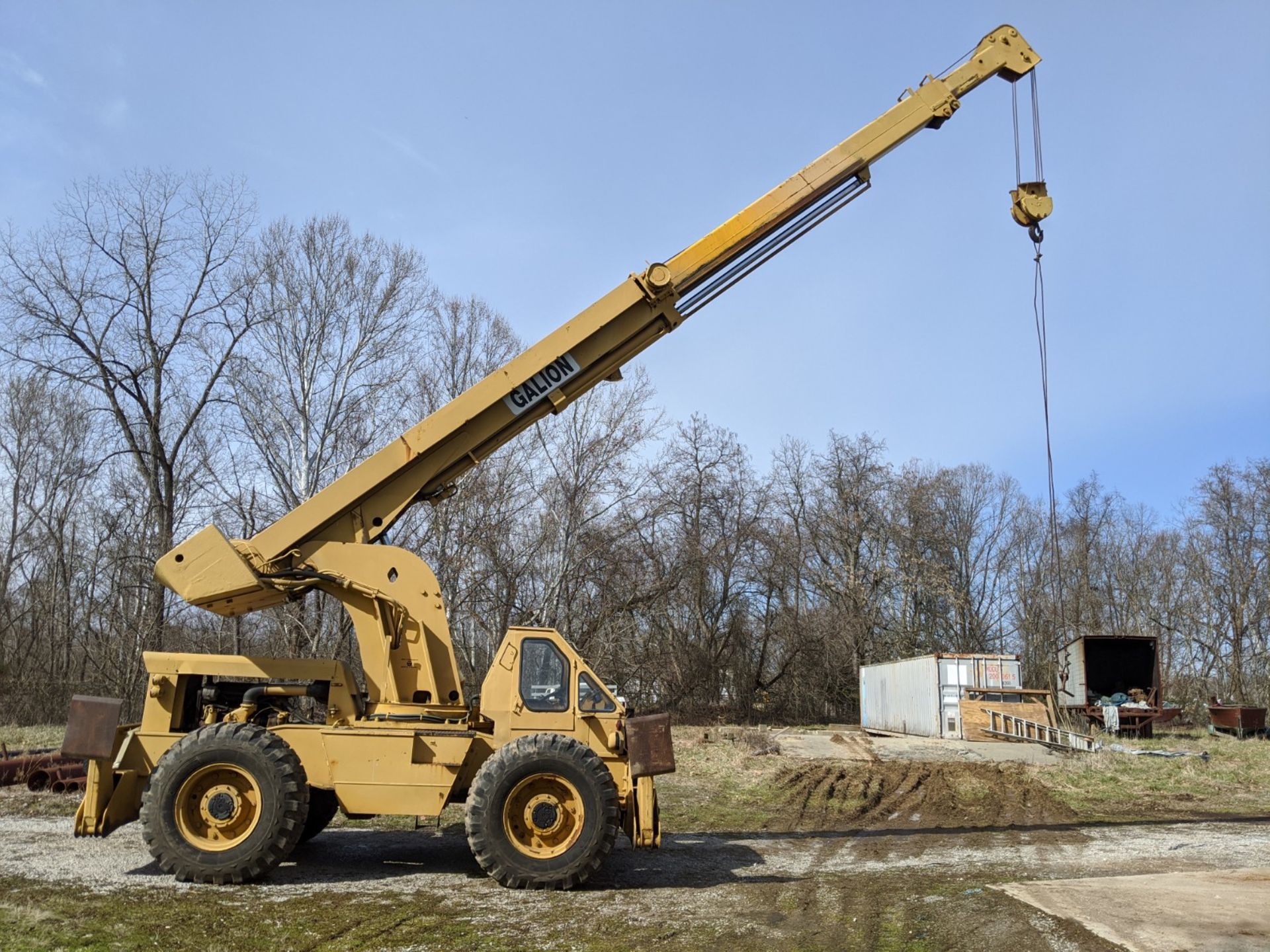 15 TON GALION MODEL 150A HYDRAULIC ROUGH TERRAIN CRANE, 4-SECTION POWER BOOM, 60' MAX WORK RADIUS, - Image 13 of 13