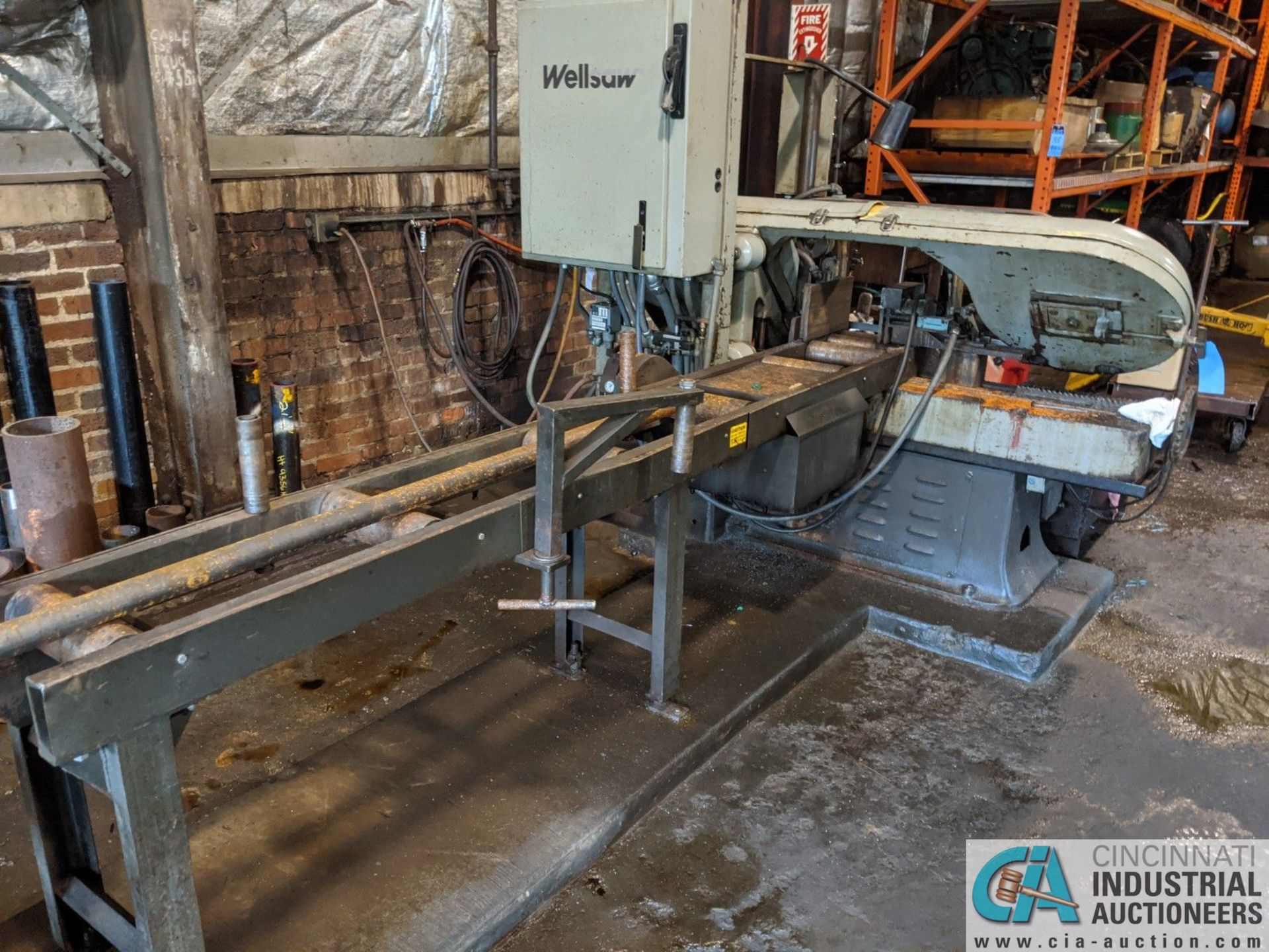 12" X 14" WELLSAW HORIZONTAL BAND SAW, AUTO-INFEED AND CLAMPING, INCLUDES 10" WIDE CONVEYOR - Image 3 of 4