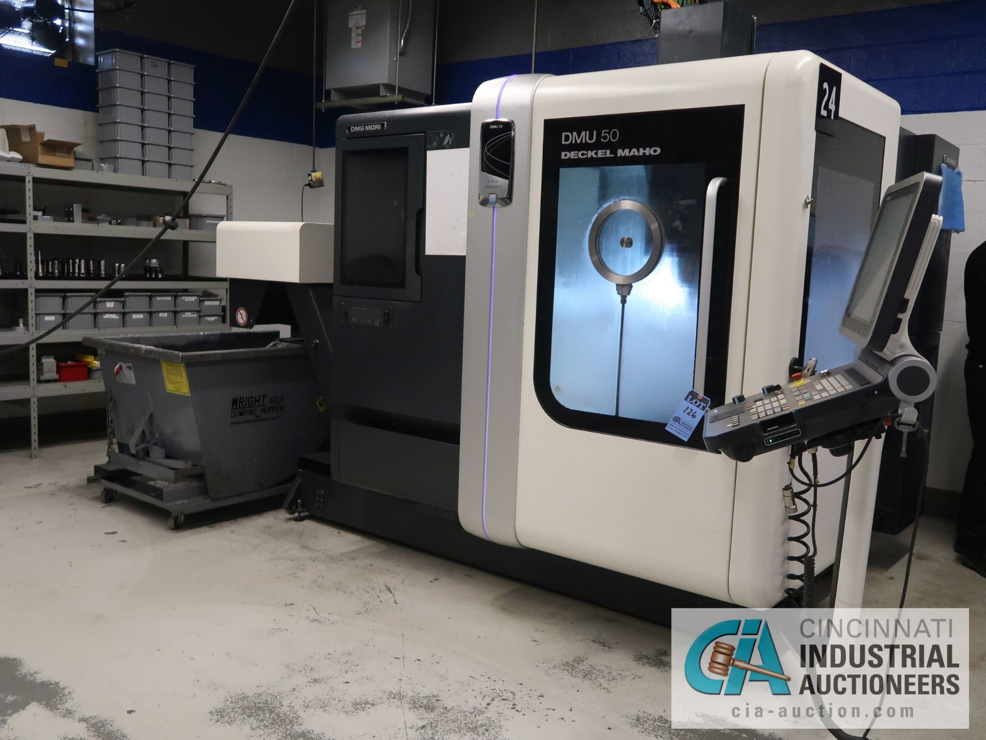 DMG MORI MODEL DMU 50 FIVE-AXIS CNC VERTICAL MACHINING CENTER; S/N 11415596464, DMG SIEMENS ERGOLINE - Image 2 of 30