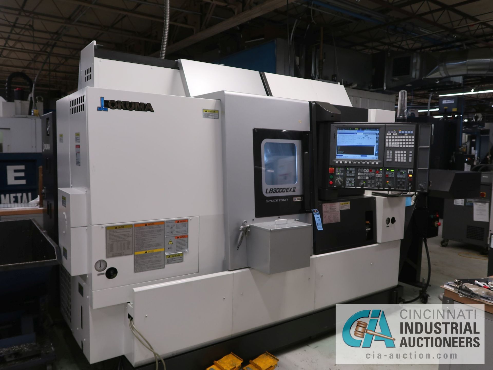 OKUMA MODEL LB3000EX II-MYW 450 MULTI-AXIS CNC TURNING CENTER W/ MILLING & Y-AXIS; S/N 209332, OKUMA