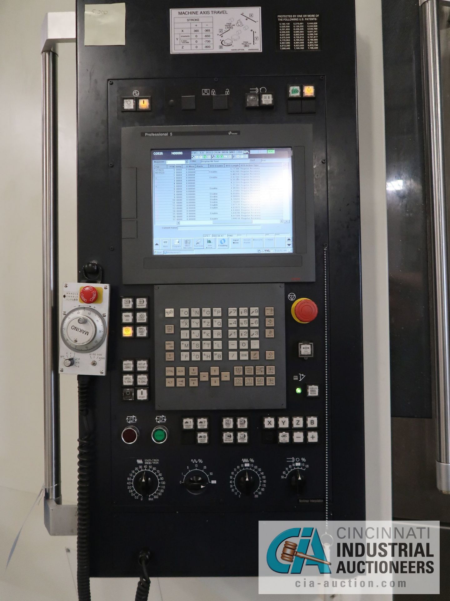 MAKINO MODEL A61NX CNC HORIZONTAL MACHINING CENTER W/ FULL 4TH AXIS; S/N 235 - Image 5 of 13