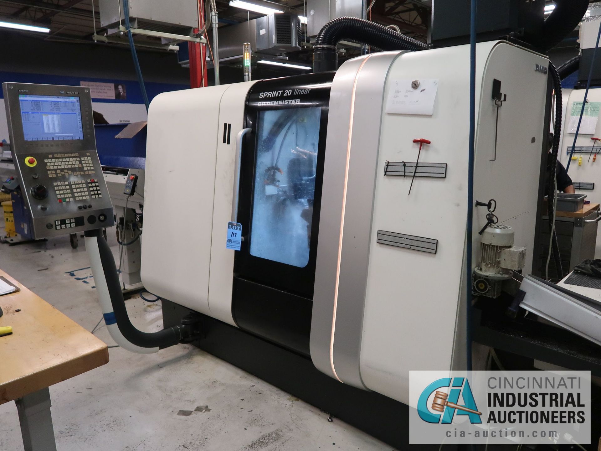 DMG GILDEMEISTER MODEL SPRINT 20-8 LINEAR SWISS CNC TURNING CENTER; S/N 8092000183B, FANUC 310i