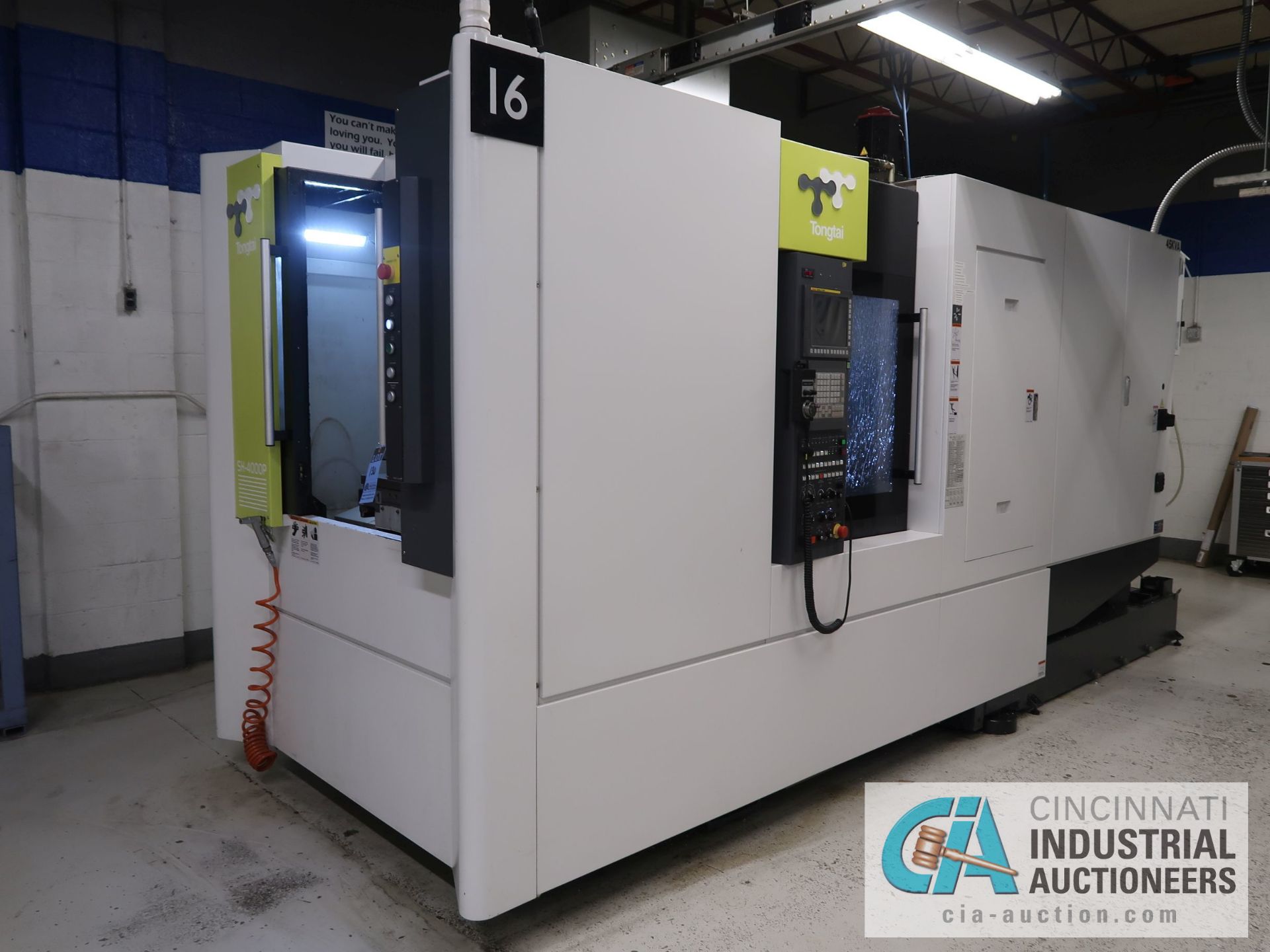 TONGTAI MODEL SH-4000P CNC HORIZONTAL MACHINING CENTER W/ FULL 4TH AXIS; S/N TT040298