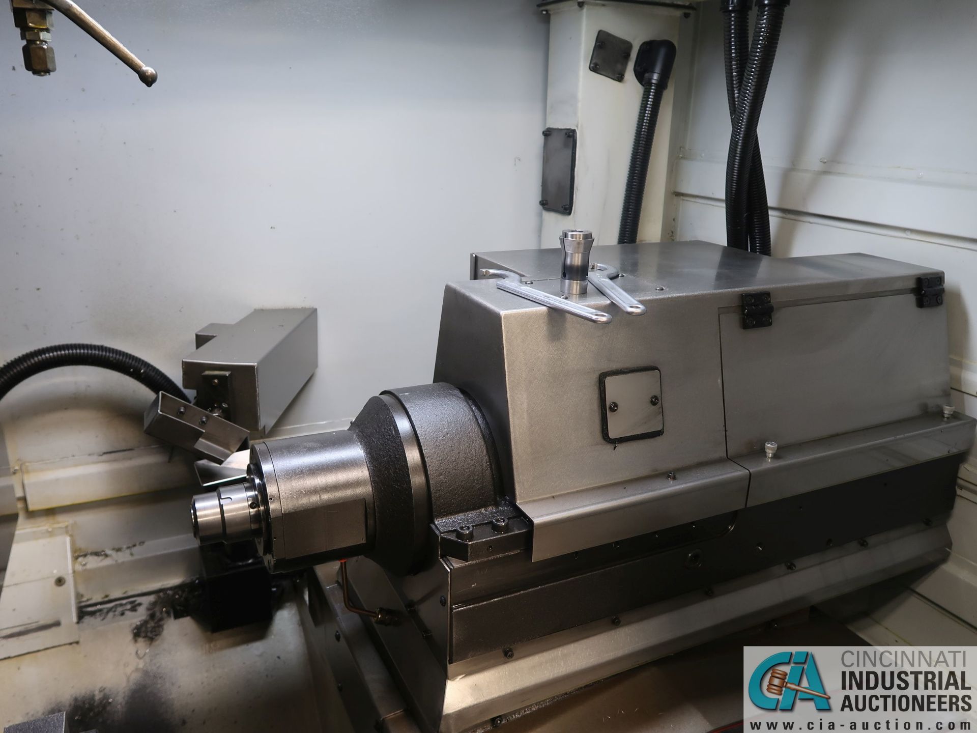 DMG GILDEMEISTER MODEL SPEED 20-11 LINEAR 11-AXIS SWISS CNC TURNING CENTER; S/N 8085012057B, FANUC - Image 14 of 27