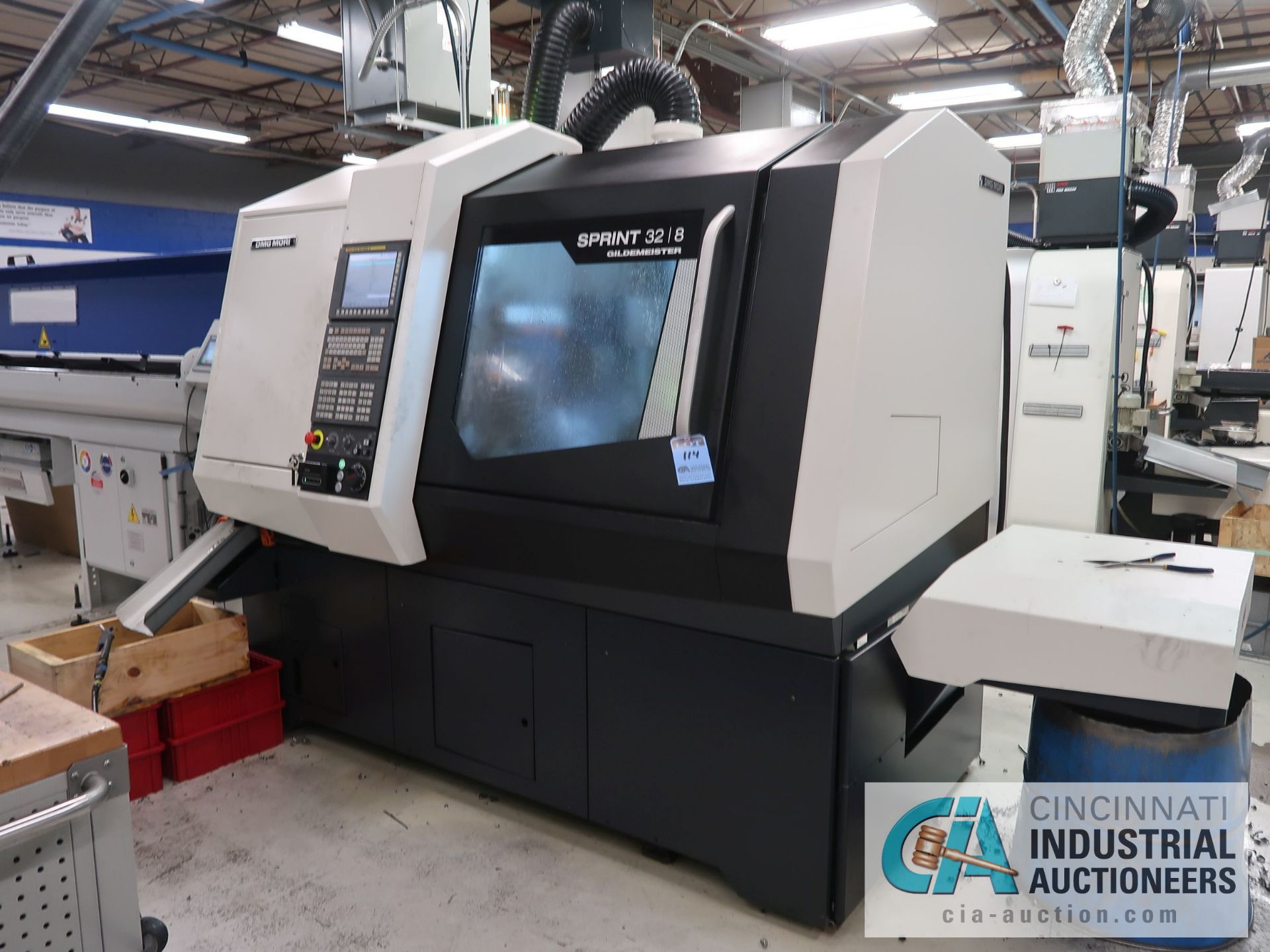 DMG MORI MODEL SPRINT 32/8 SWISS CNC TURNING CENTER; S/N 8107000108B, FANUC 32i-MODEL B CONTROL, 2-