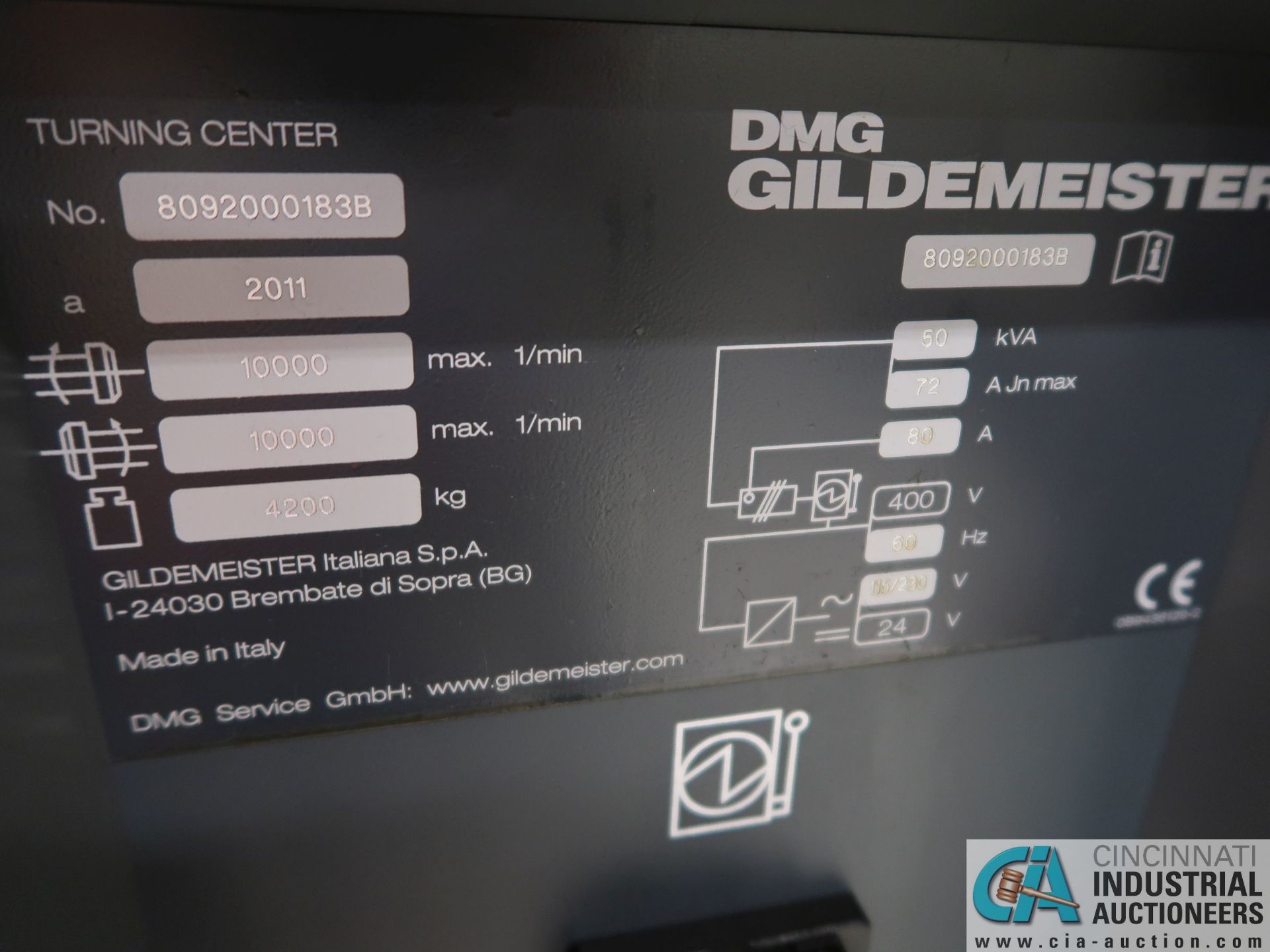 DMG GILDEMEISTER MODEL SPRINT 20-8 LINEAR SWISS CNC TURNING CENTER; S/N 8092000183B, FANUC 310i - Image 20 of 20