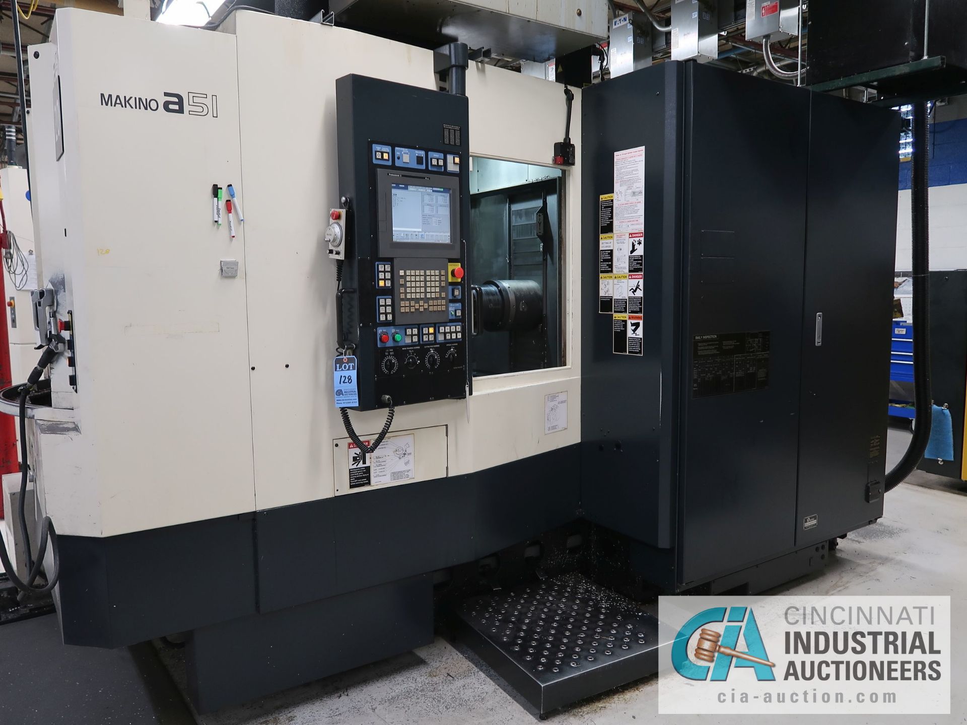 MAKINO MODEL A51 CNC HORIZONTAL MACHINING CENTER W/ FULL 4TH AXIS; S/N 1847