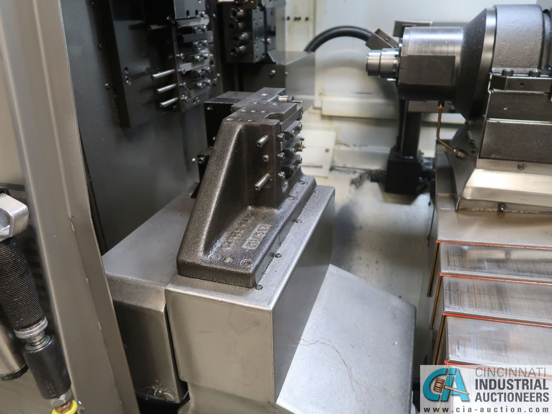 DMG GILDEMEISTER MODEL SPEED 20-11 LINEAR 11-AXIS SWISS CNC TURNING CENTER; S/N 8085012057B, FANUC - Image 12 of 27