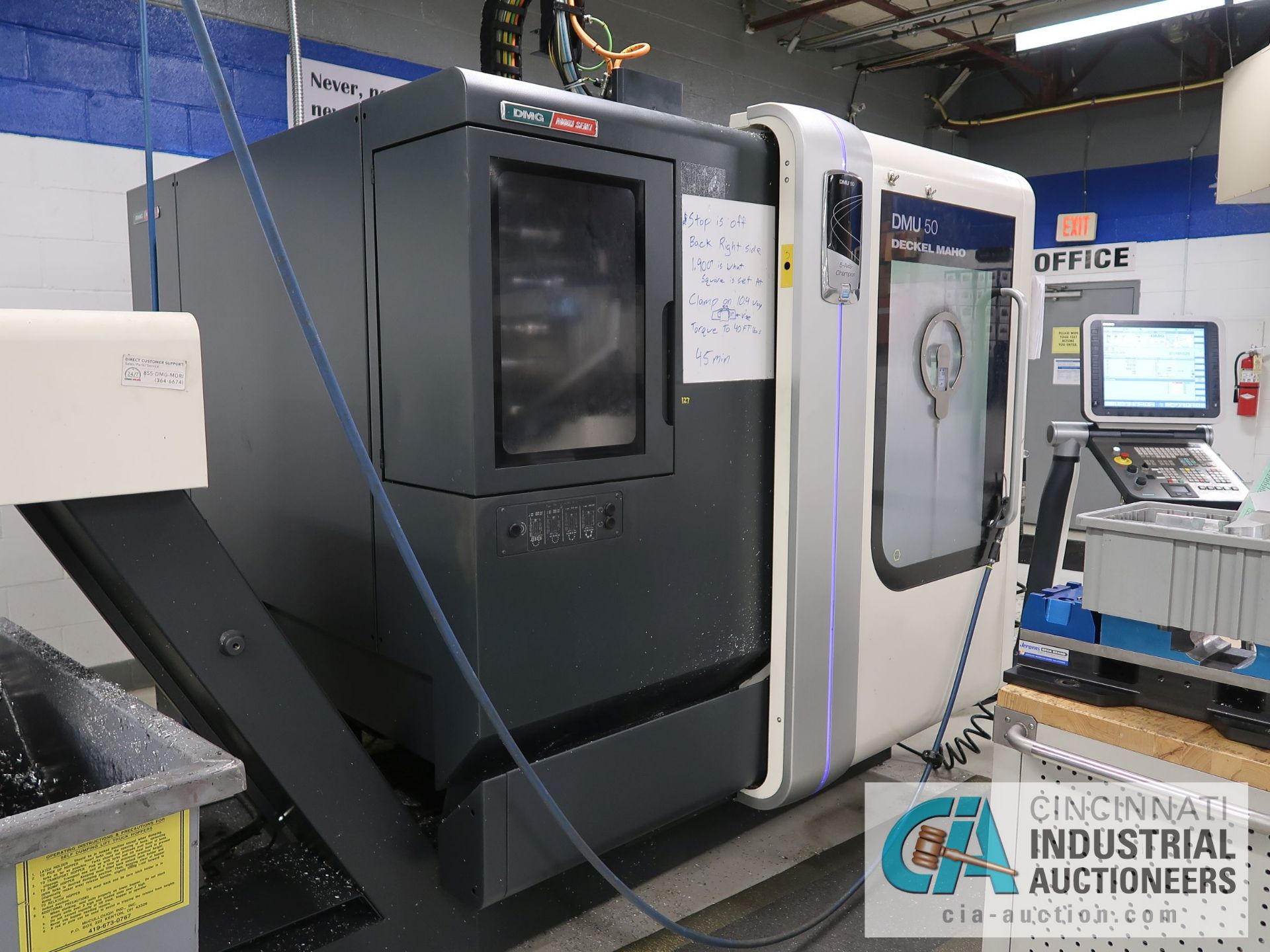 DMG MORI MODEL DMU 50 FIVE-AXIS CNC VERTICAL MACHINING CENTER; S/N 11415591664 (2013), DMG SIEMENS - Image 2 of 23