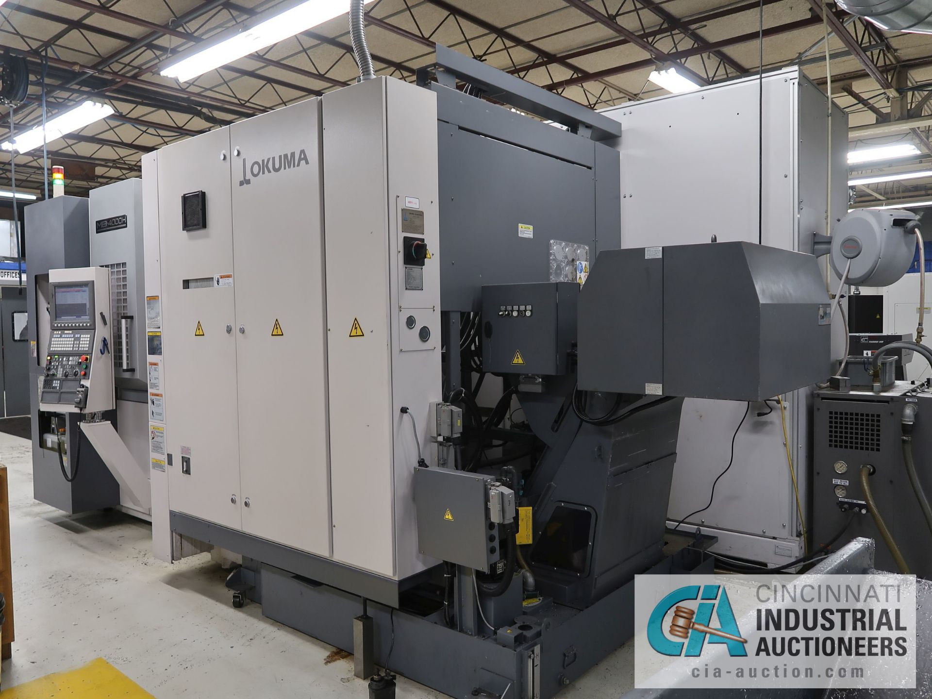 OKUMA MODEL MB-4000H CNC HORIZONTAL MACHINING CENTER W/ FULL 4TH AXIS; S/N 155742, OKUMA OSP-P200MA - Image 5 of 17