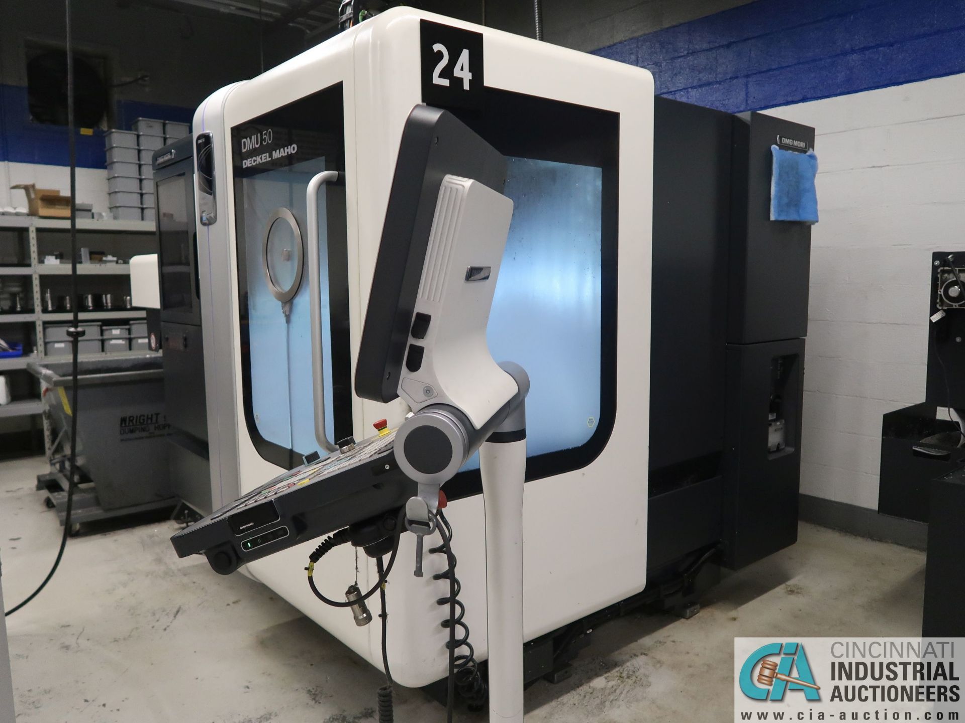 DMG MORI MODEL DMU 50 FIVE-AXIS CNC VERTICAL MACHINING CENTER; S/N 11415596464, DMG SIEMENS ERGOLINE - Image 24 of 30