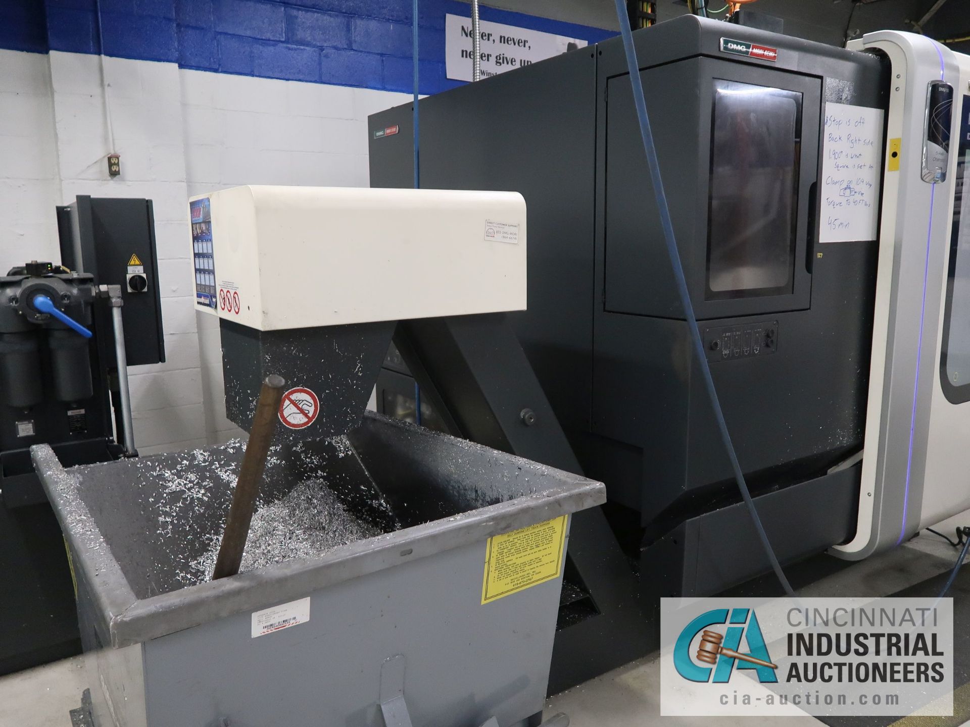 DMG MORI MODEL DMU 50 FIVE-AXIS CNC VERTICAL MACHINING CENTER; S/N 11415591664 (2013), DMG SIEMENS - Image 3 of 23