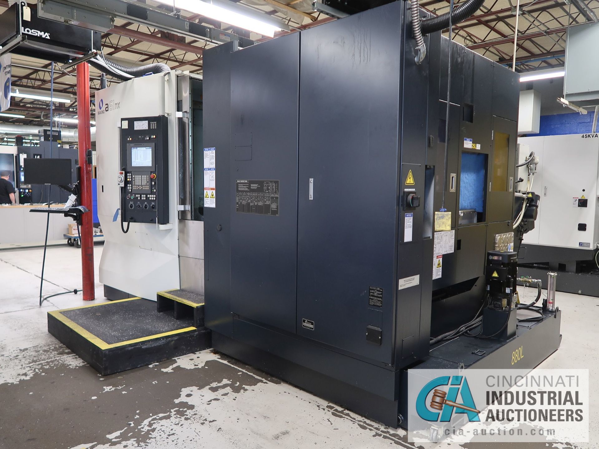 MAKINO MODEL A61NX CNC HORIZONTAL MACHINING CENTER W/ FULL 4TH AXIS; S/N 235 - Image 4 of 13