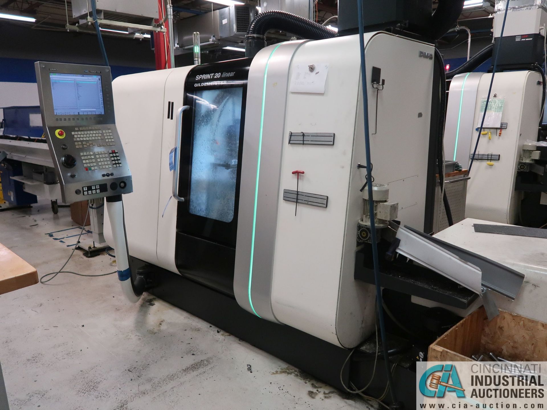 DMG GILDEMEISTER MODEL SPRINT 20-8 LINEAR SWISS CNC TURNING CENTER; S/N 8092000183B, FANUC 310i - Image 14 of 20