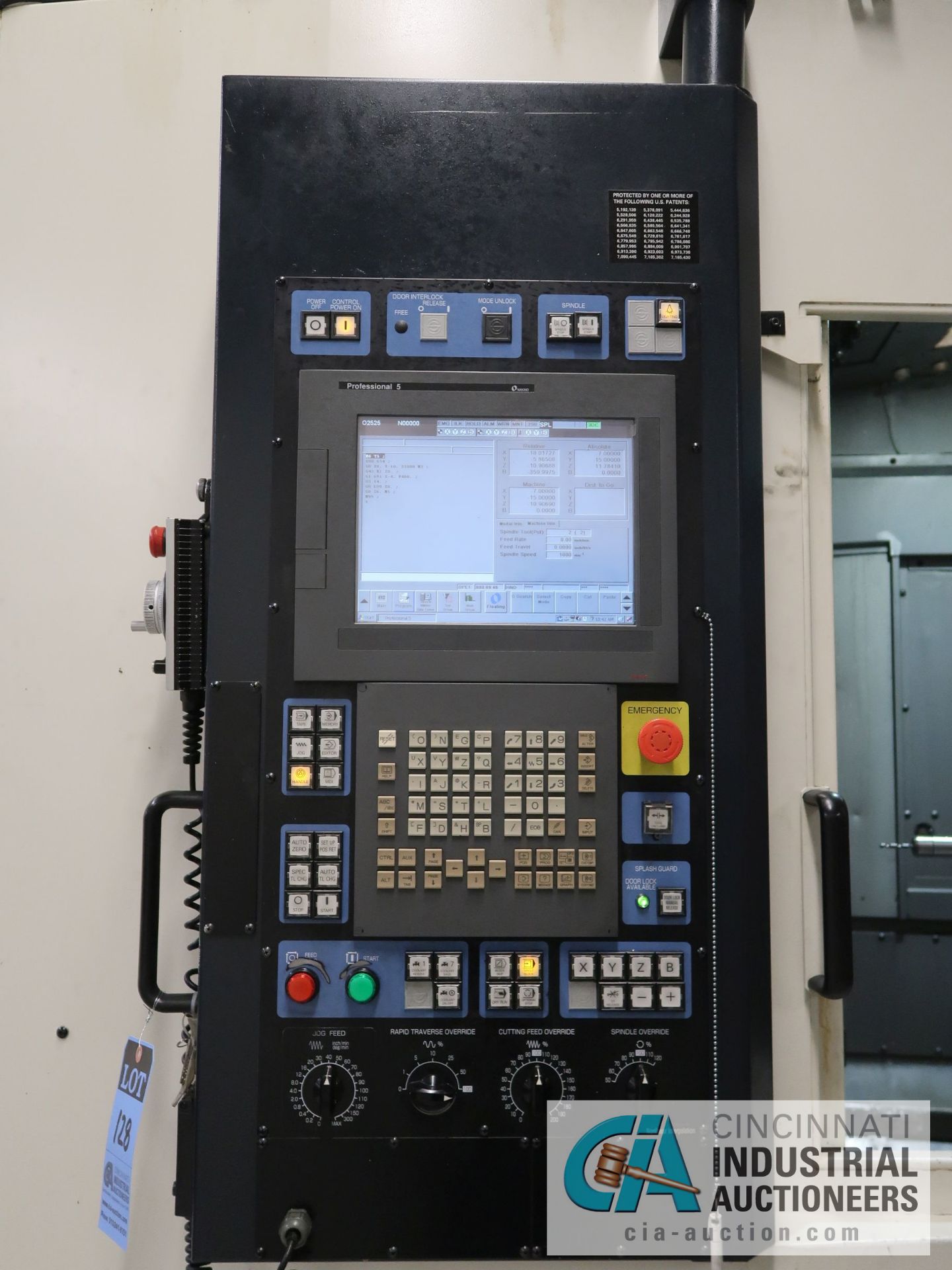 MAKINO MODEL A51 CNC HORIZONTAL MACHINING CENTER W/ FULL 4TH AXIS; S/N 1847 - Image 6 of 16