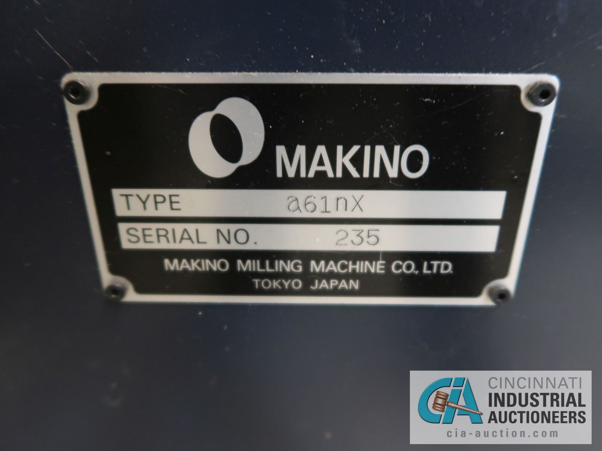 MAKINO MODEL A61NX CNC HORIZONTAL MACHINING CENTER W/ FULL 4TH AXIS; S/N 235 - Image 12 of 13