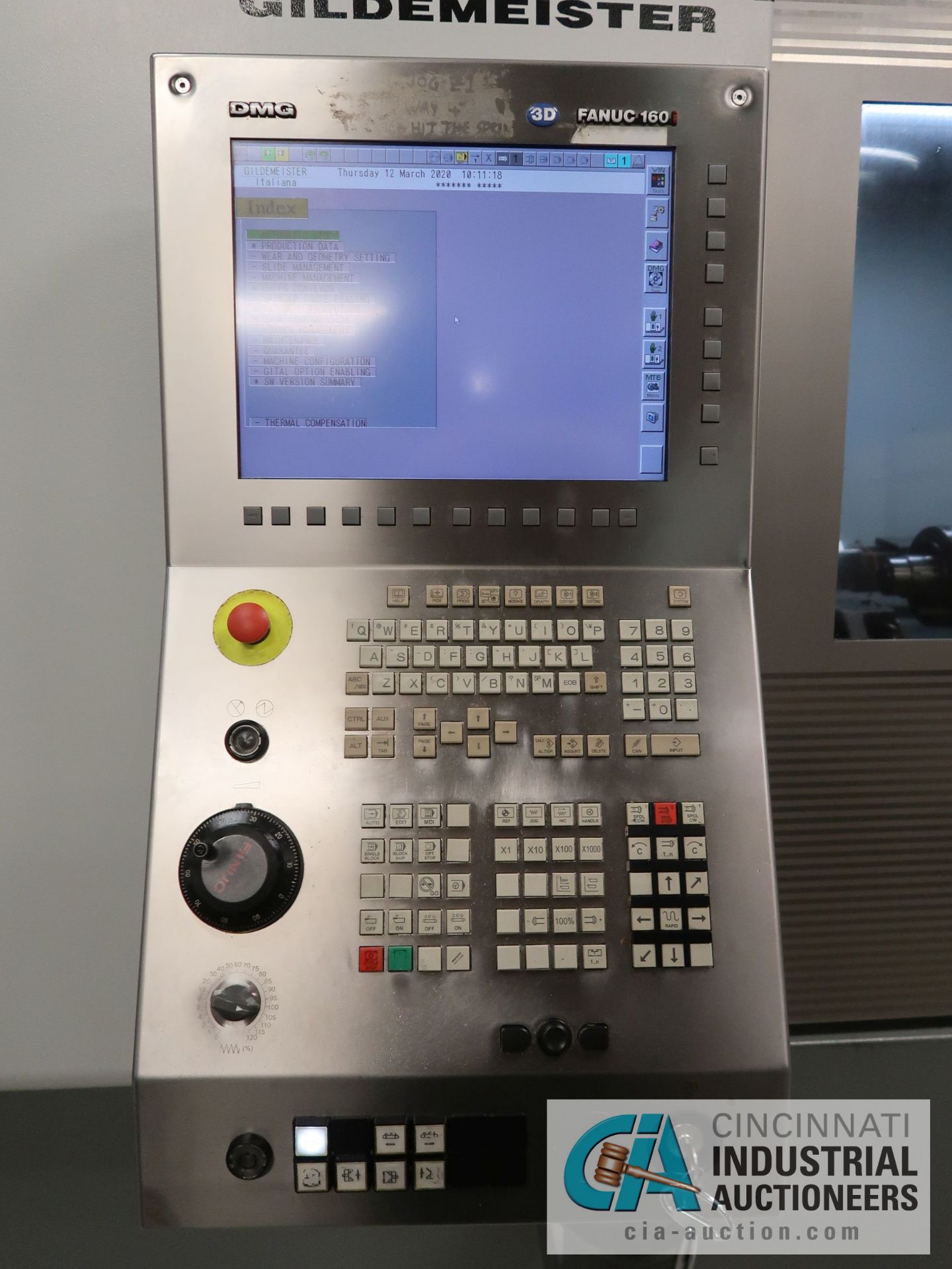 DMG GILDEMEISTER MODEL SPEED 20-11 LINEAR 11-AXIS SWISS CNC TURNING CENTER; S/N 8085012057B, FANUC - Image 5 of 27