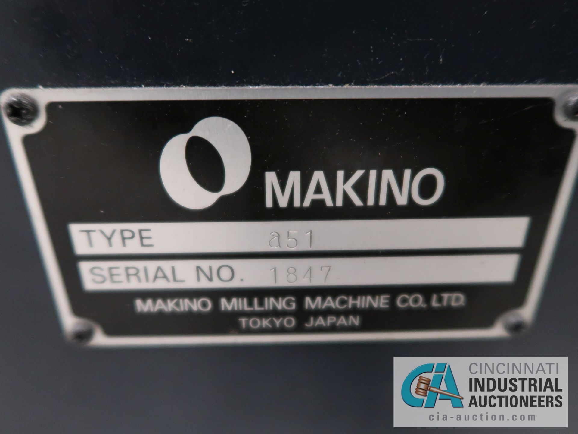 MAKINO MODEL A51 CNC HORIZONTAL MACHINING CENTER W/ FULL 4TH AXIS; S/N 1847 - Image 16 of 16