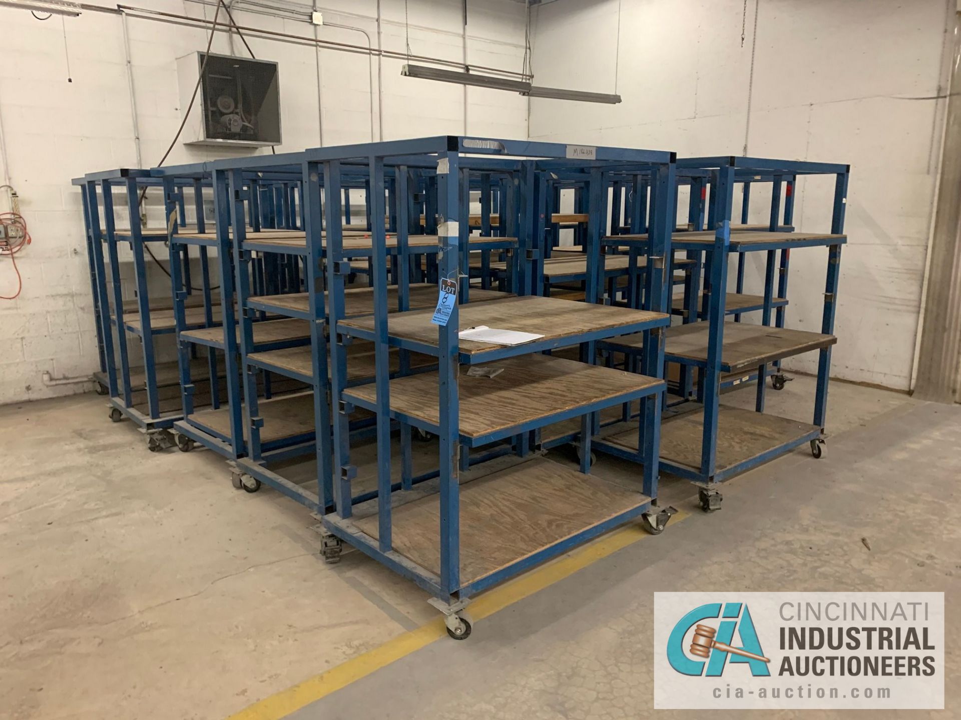 3' X 4' X 6' HIGH APPROX. MULTI-SHELF CARTS