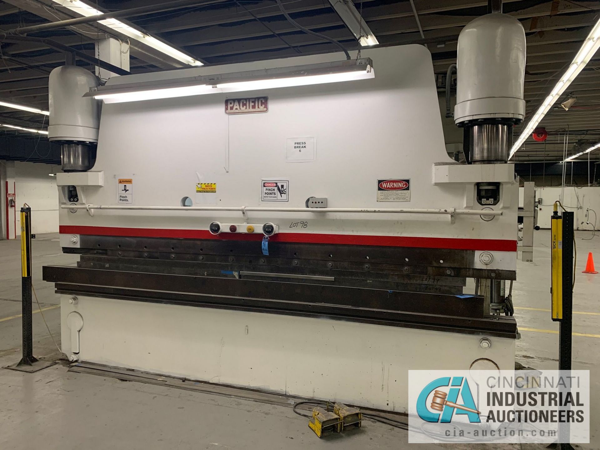 300 TON X 14' PACIFIC K300-14 HYDRAULIC POWER PRESS BRAKE; S/N 6943, 14' OVERALL, 12' BETWEEN - Image 2 of 12