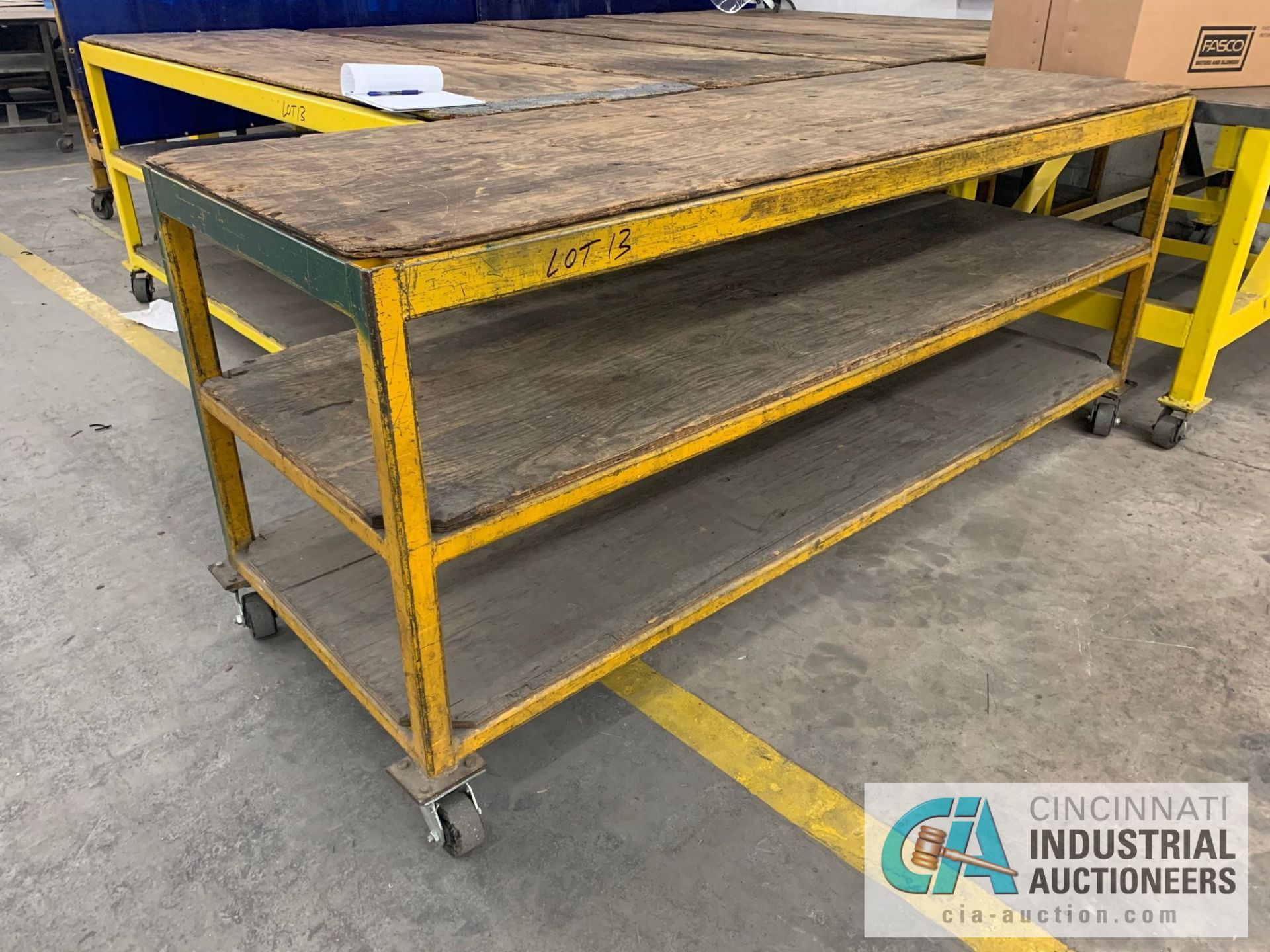 32" X 94" X 40" HIGH HEAVY STEEL FRAME CARTS